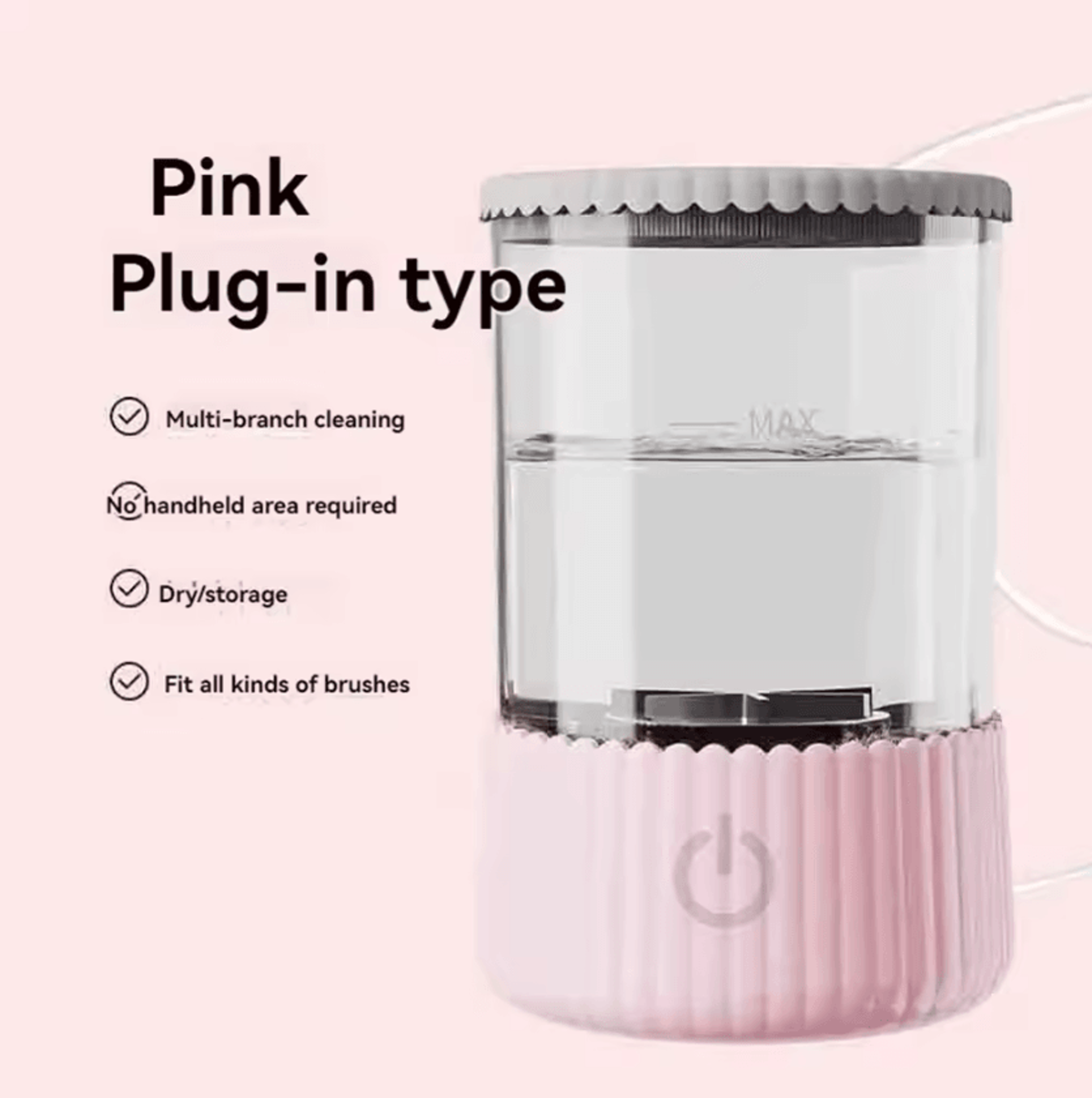 3in1 Electric Makeup Brush Cleaner  USB Automatic Brush Cleaner  Dryer For Deep Cleaning 5