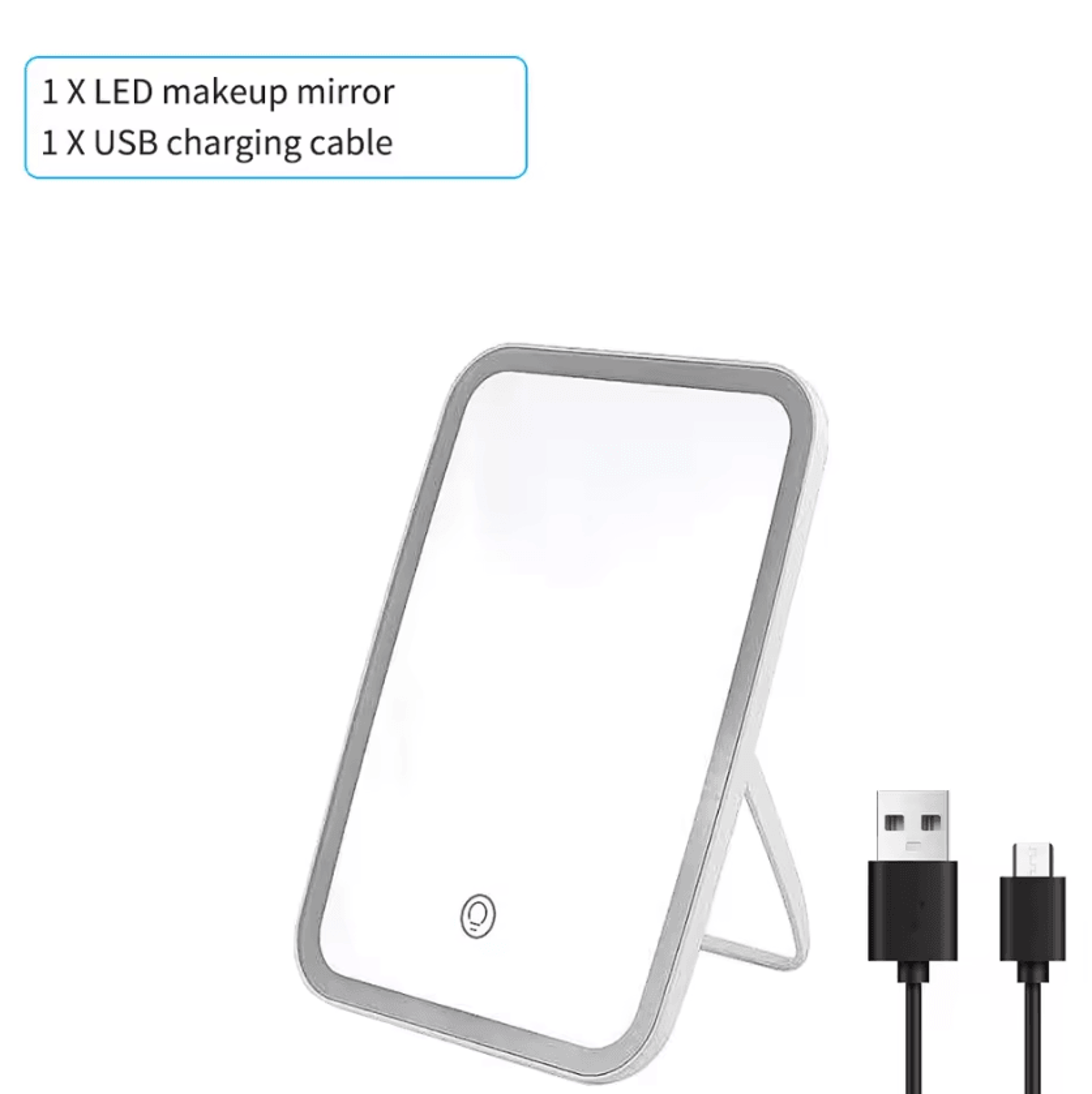 USB LED Vanity Mirror Lights  Foldable Tricolor Makeup Mirror Light With Dimmable Brightness 3
