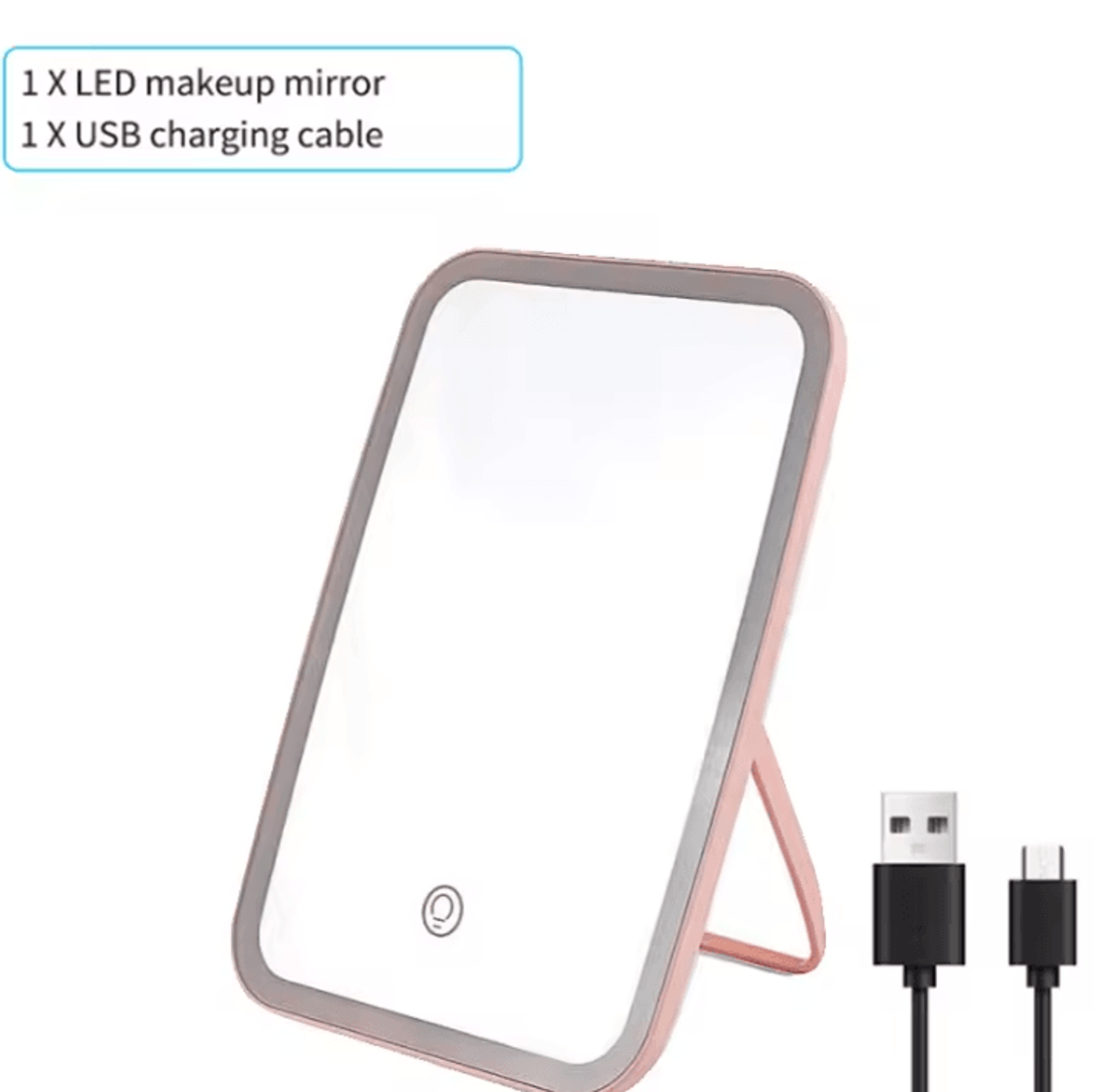 USB LED Vanity Mirror Lights  Foldable Tricolor Makeup Mirror Light With Dimmable Brightness 4