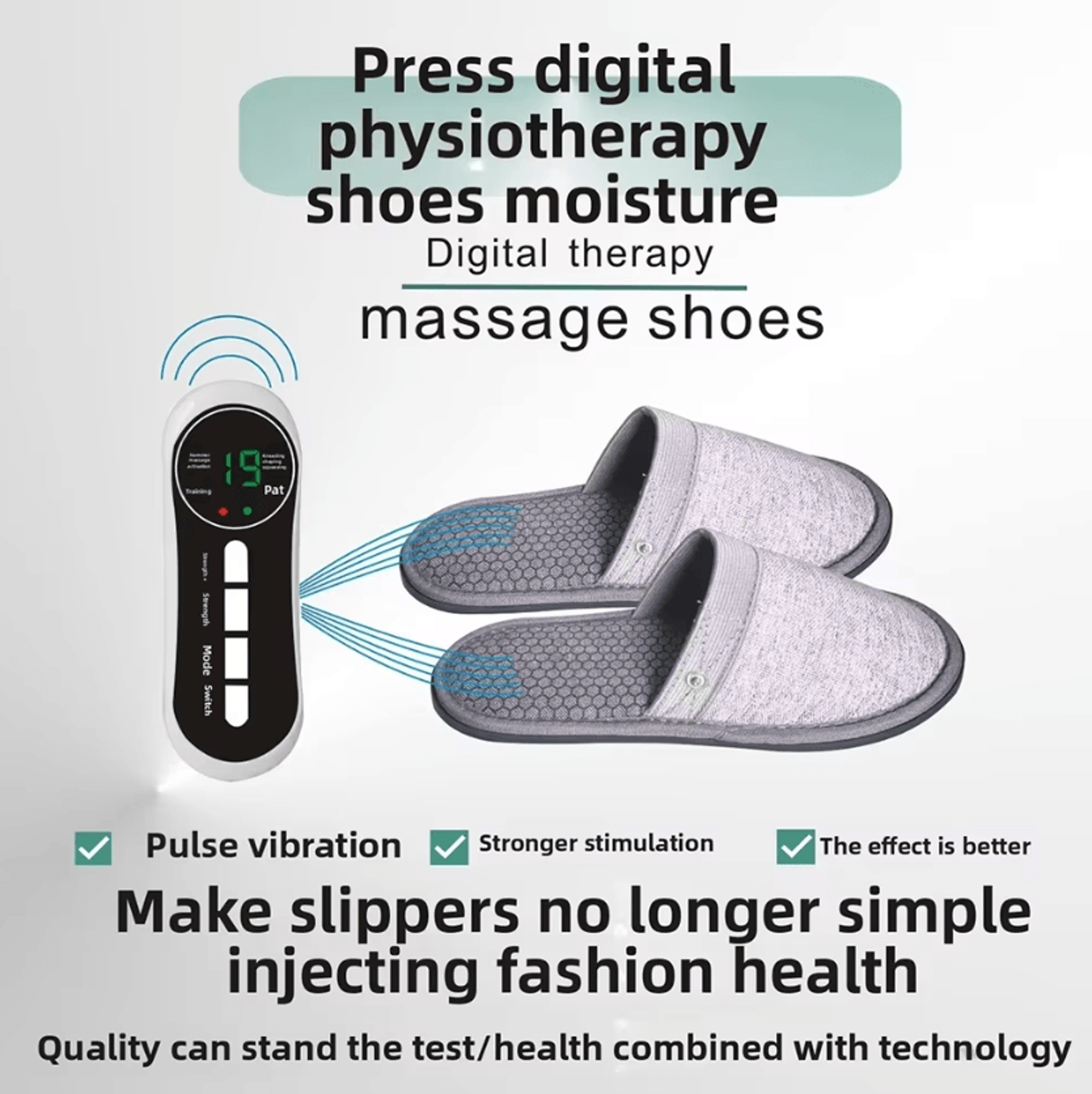 Rechargeable EMS Foot Massager Slippers  Electric Foot Massage Shoes With Remote Control 1