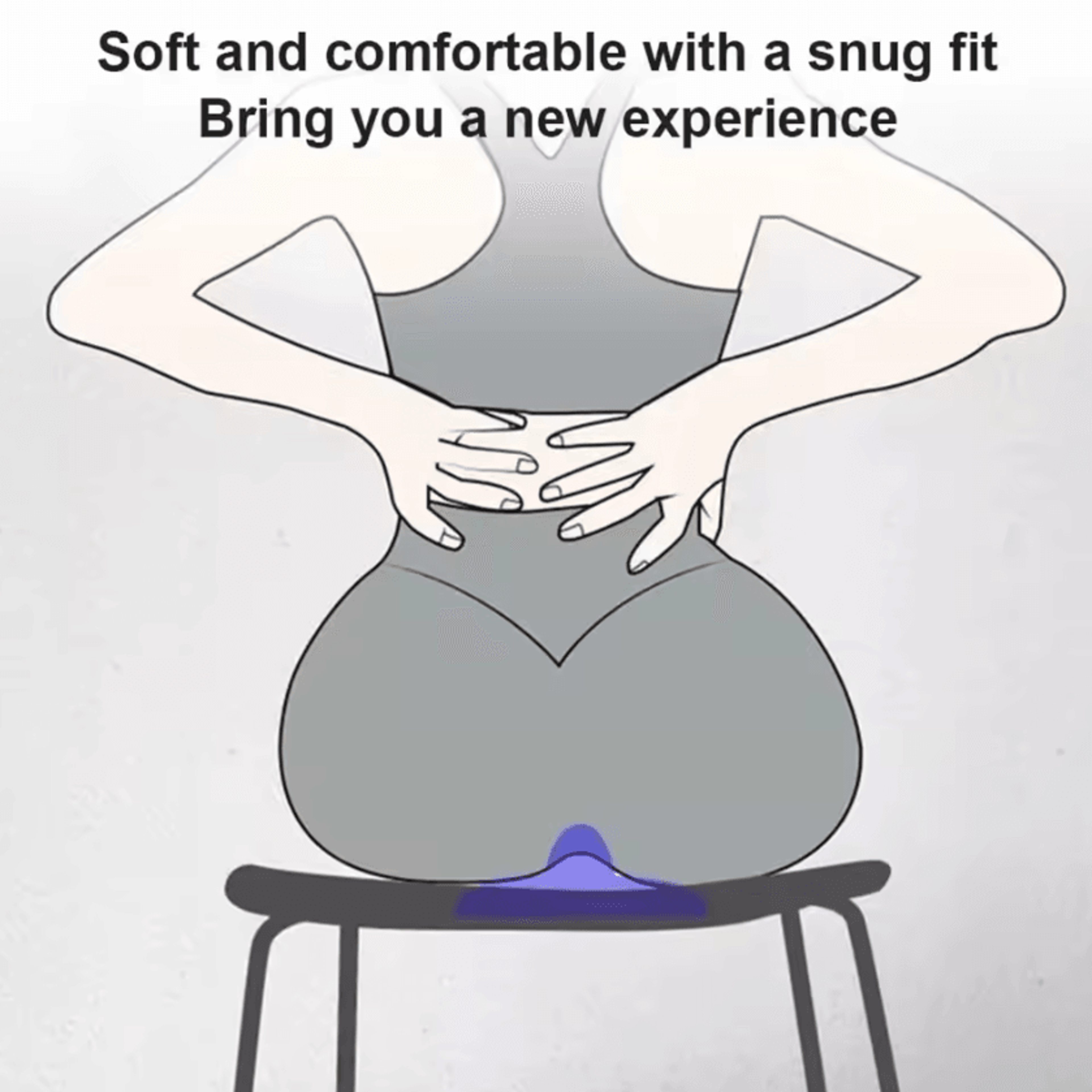 SitOn Pelvic Floor Trainer Cushion  Ergonomic Kegel Exercise Seat For Core  Hip Strength 4