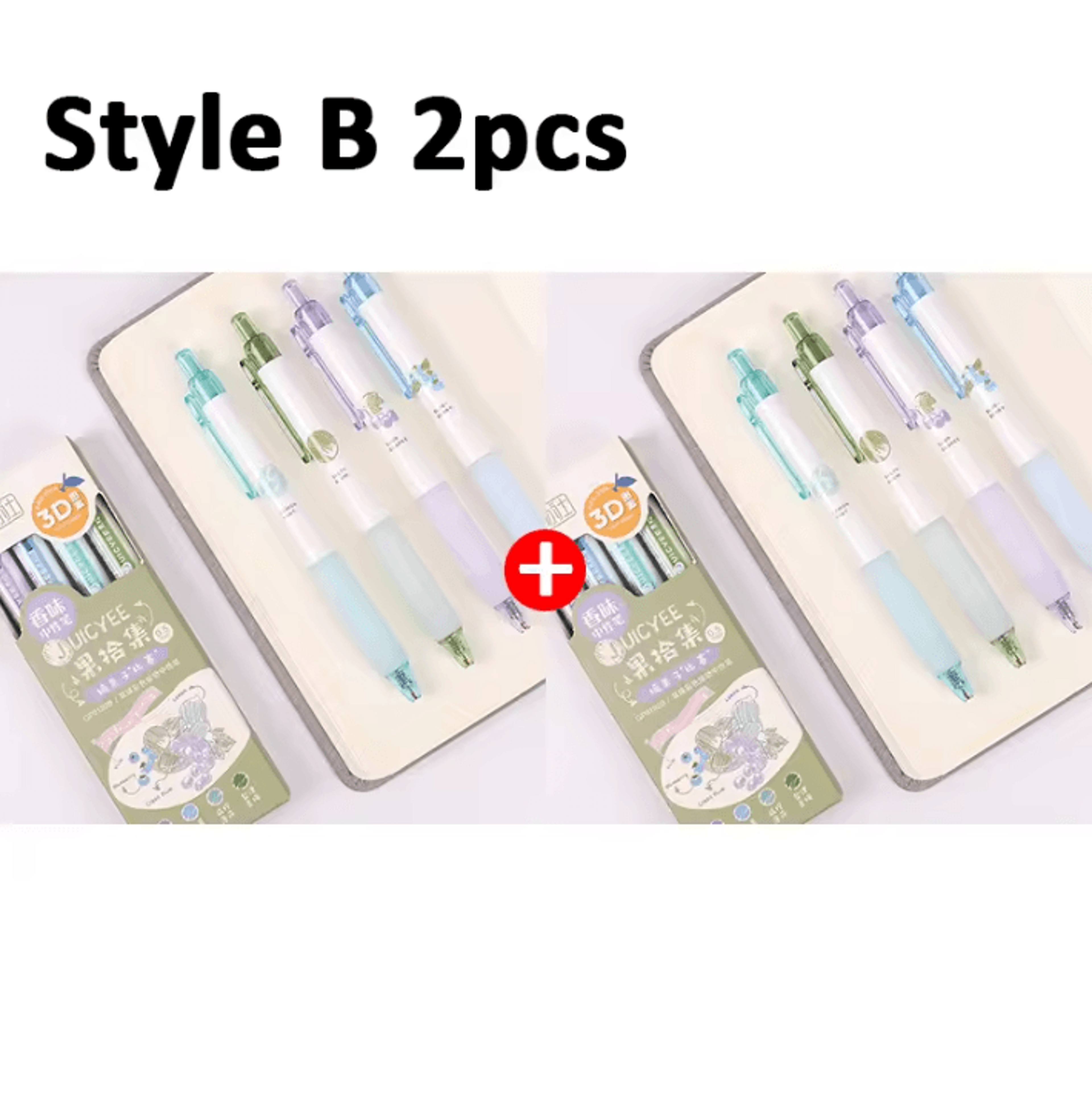 Creative 3D Fruit Scent Gel Pens  05mm Smooth Writing Kawaii Stationery Set 5