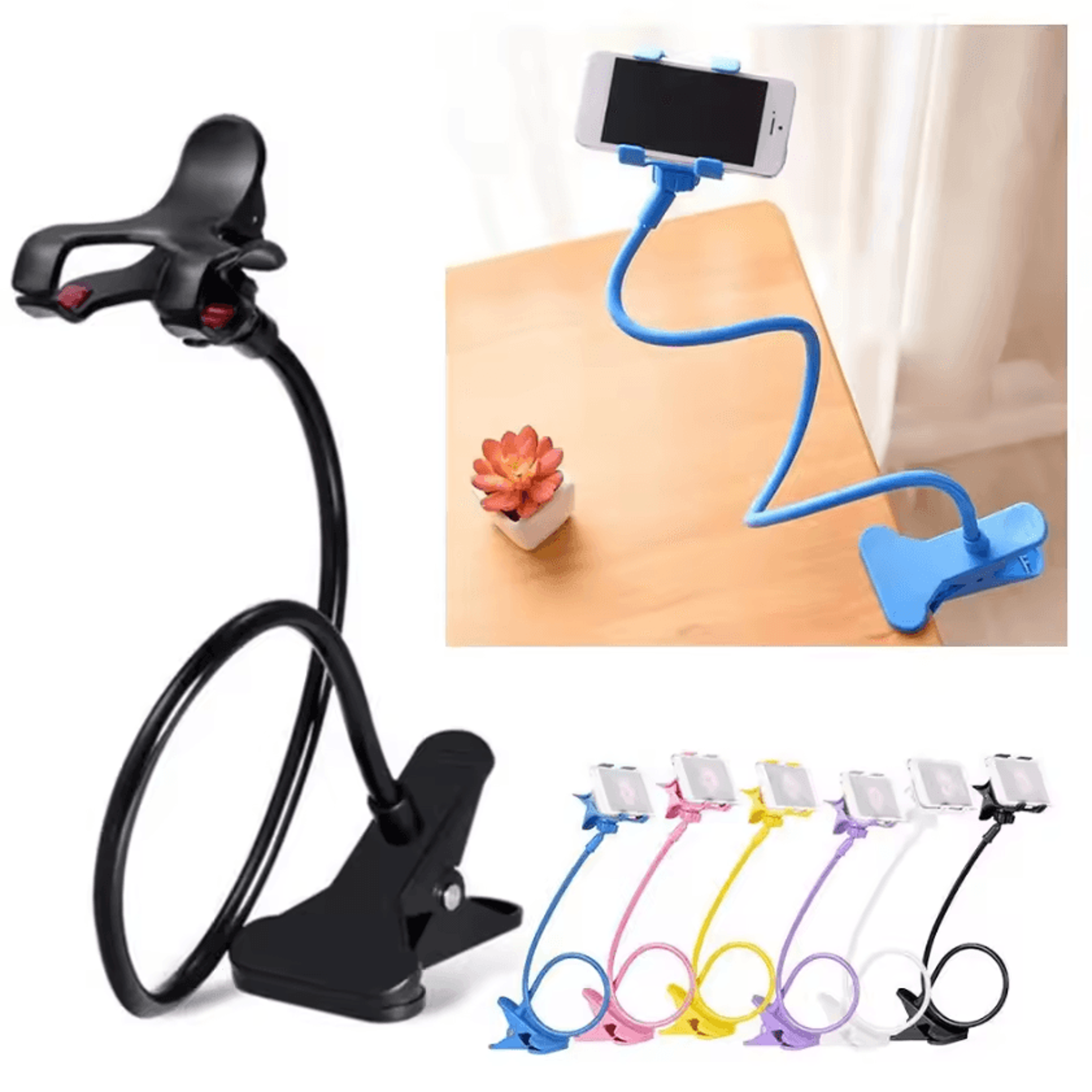 Flexible Lazy Arm Mobile Phone Holder  Adjustable Bed  Desk Mount Stand 0