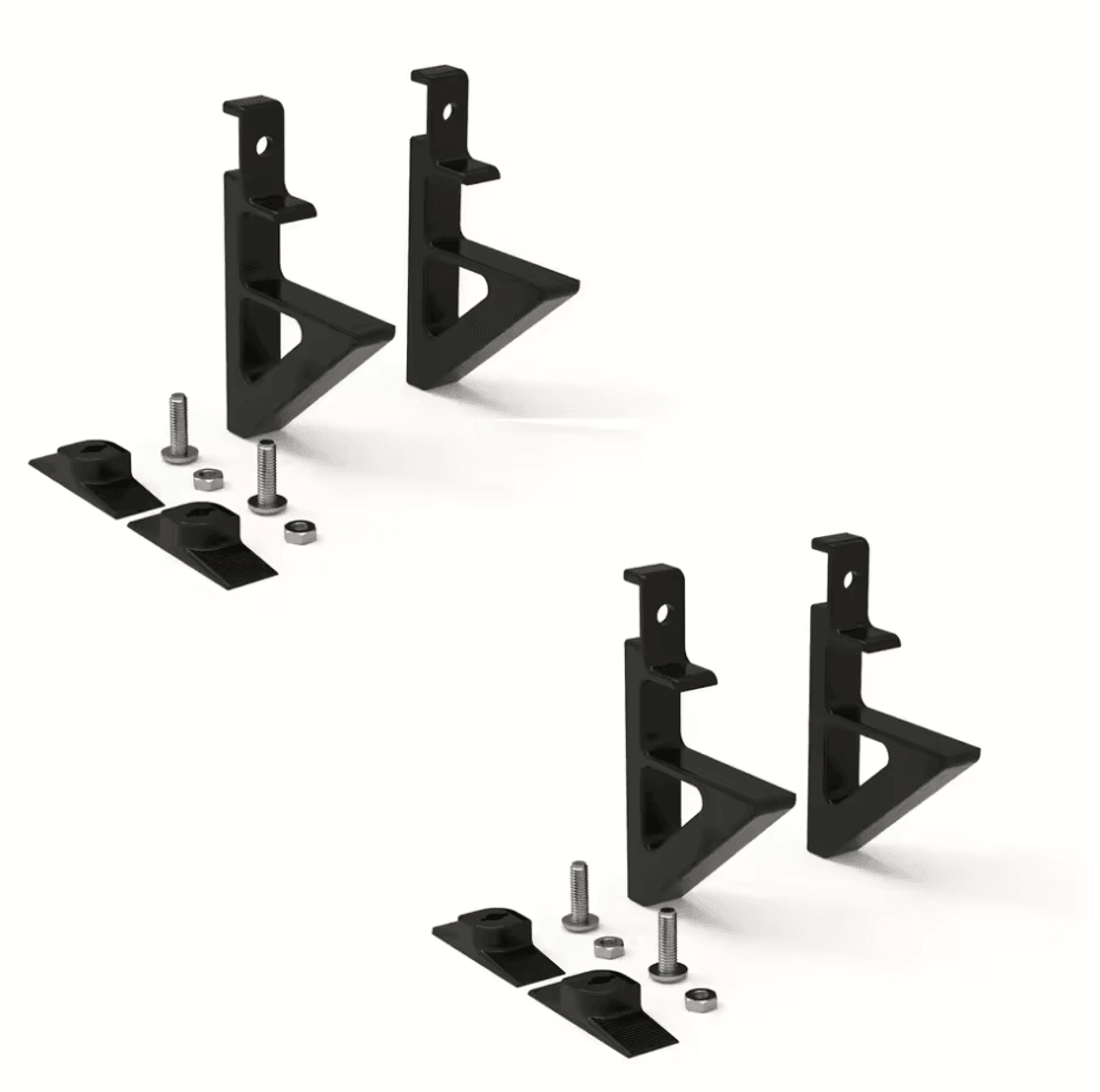 4PCS NoDrill Acoustic Panel Shelf Brackets  MultiUse Storage Hooks For Wood Boards  Plant Holders 4