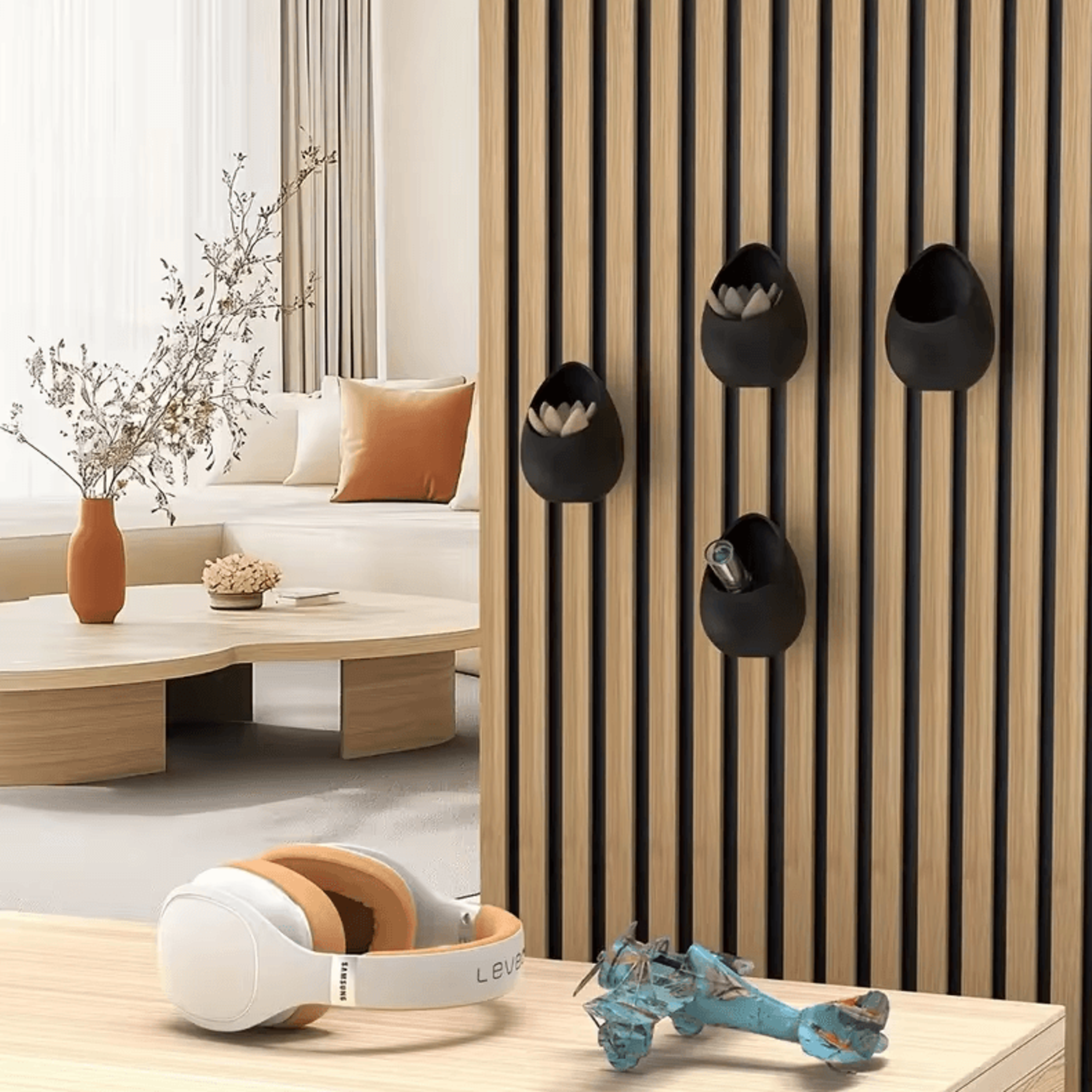 Acoustic Panel Planting Tray Shelf  Decorative Storage Rack For Soundproof Panels 0