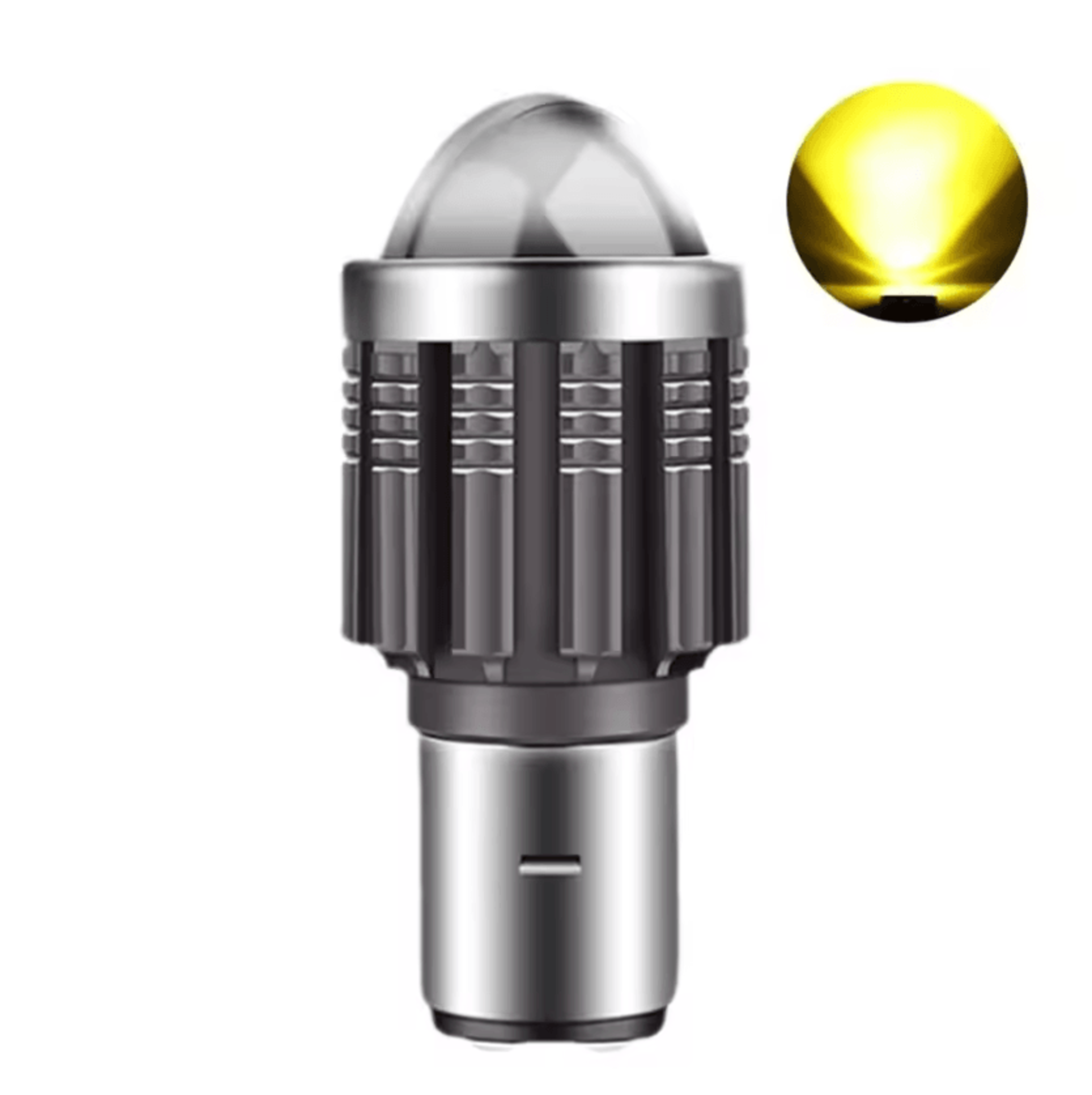BA20D LED Motorcycle Headlight Bulb  HiLo Beam Bright White Upgrade For Motorbikes 4