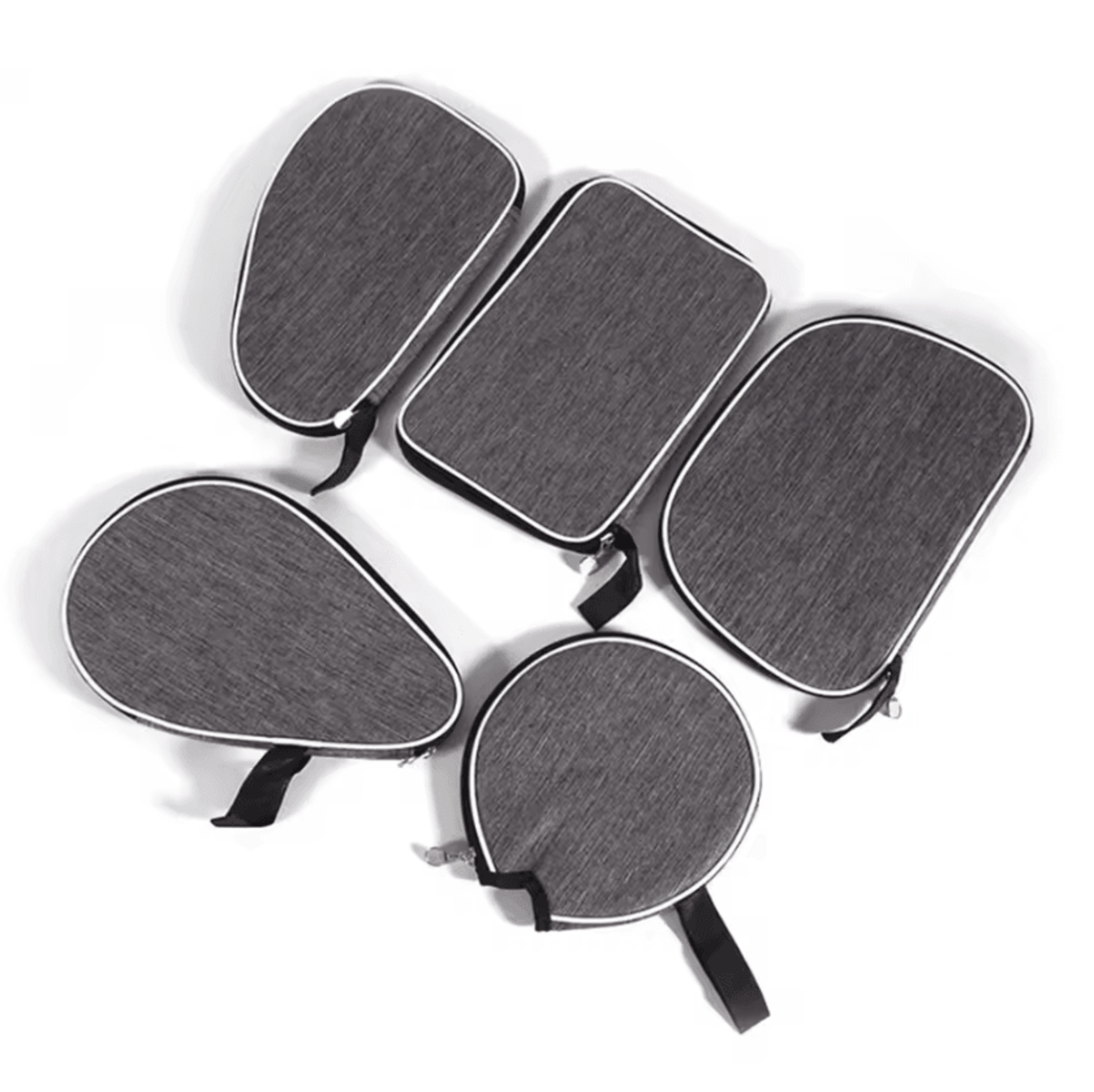 Portable Ping Pong Paddle Case With Belt  Single Racket Protective Storage Bag 0