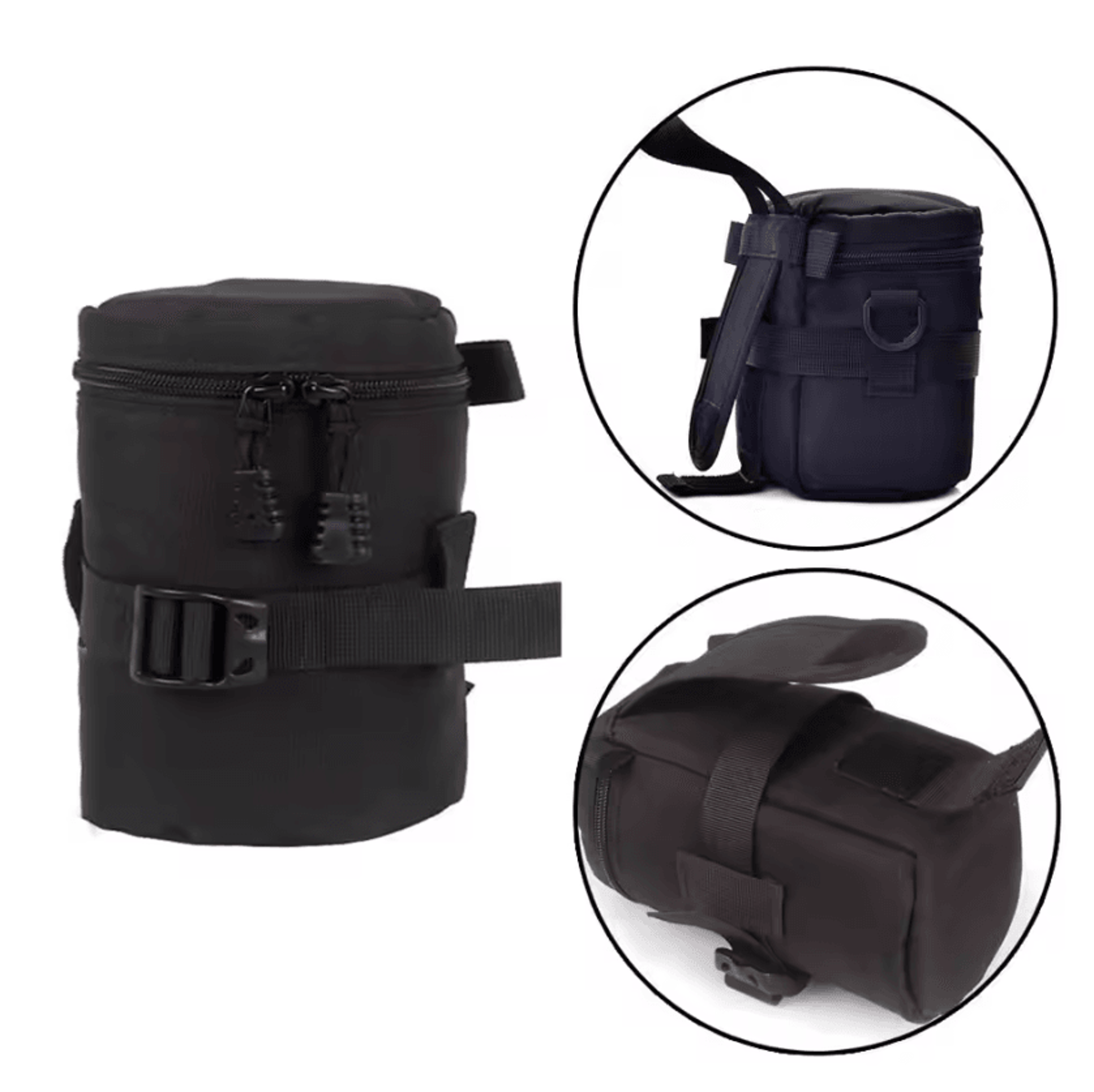 Deluxe Waterproof Camera Lens Pouch  Soft Padded DSLR Lens Protection Case 2