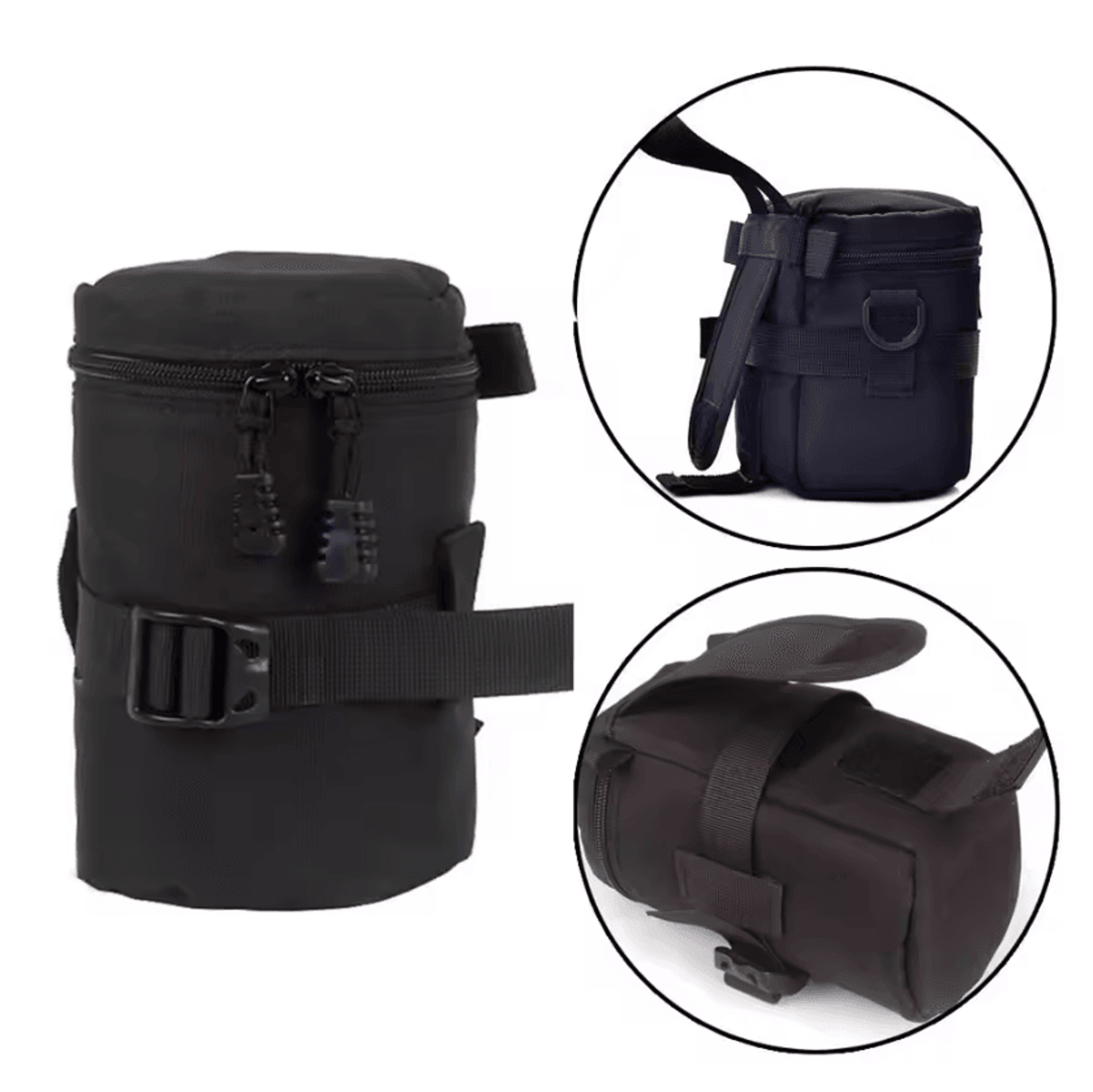 Deluxe Waterproof Camera Lens Pouch  Soft Padded DSLR Lens Protection Case 4