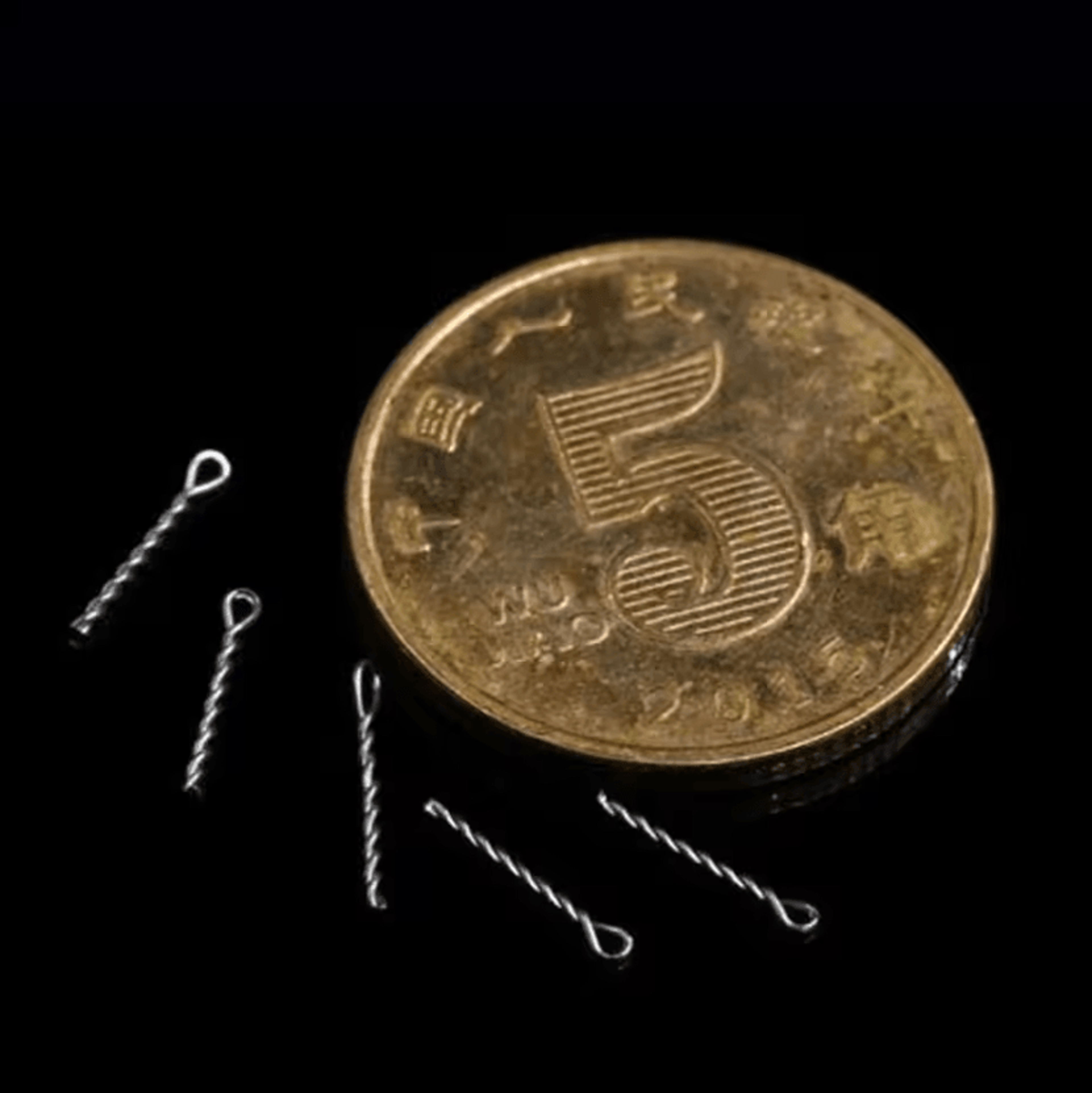 50pcs Carp Fishing Bait Spike Set  Boilies Pin  Hair Rig Hook Connector Kit 2