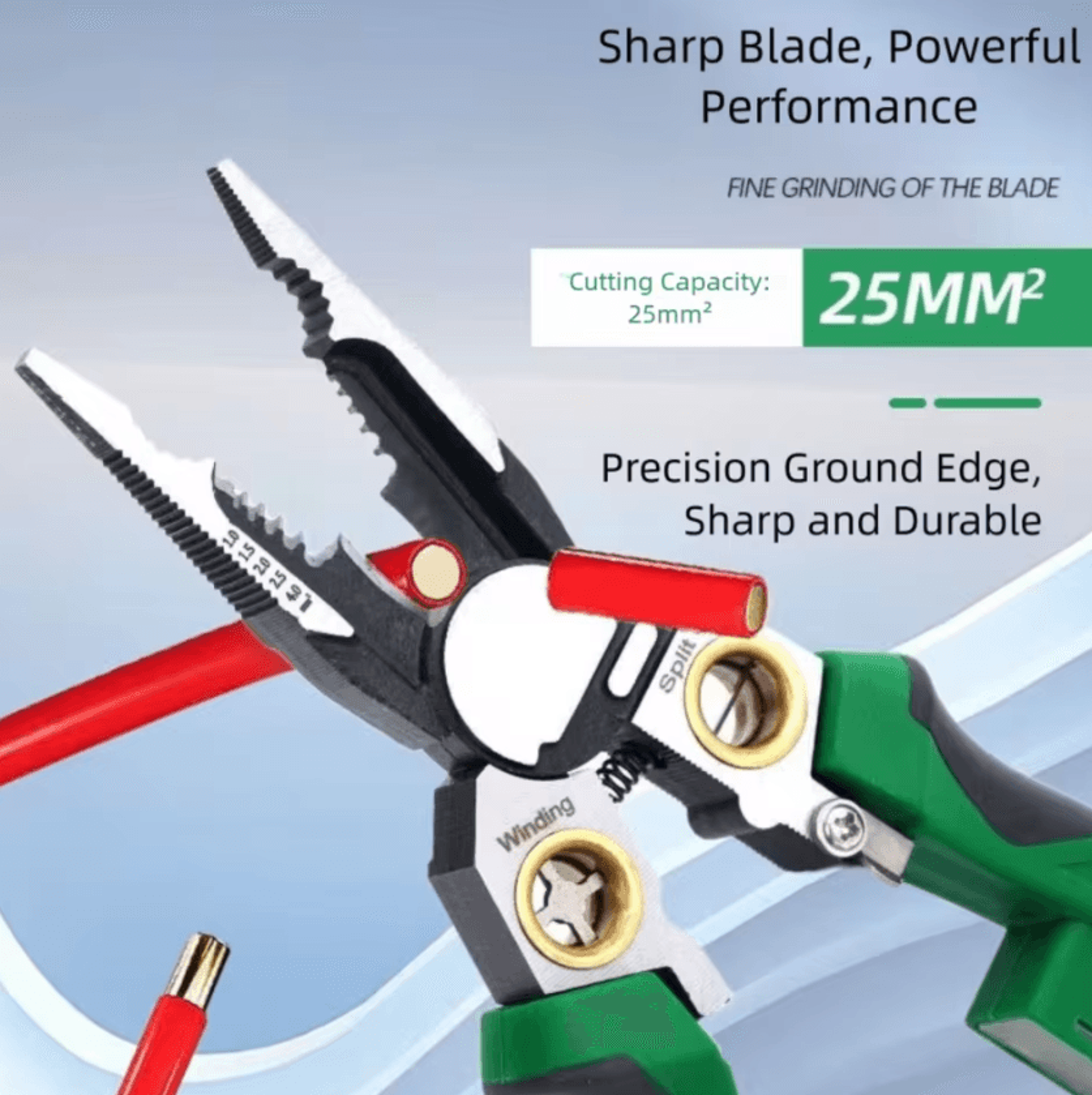 8in1 Automatic Wire Stripper Pliers With Voltage Tester  Precision Electrical Tool 3