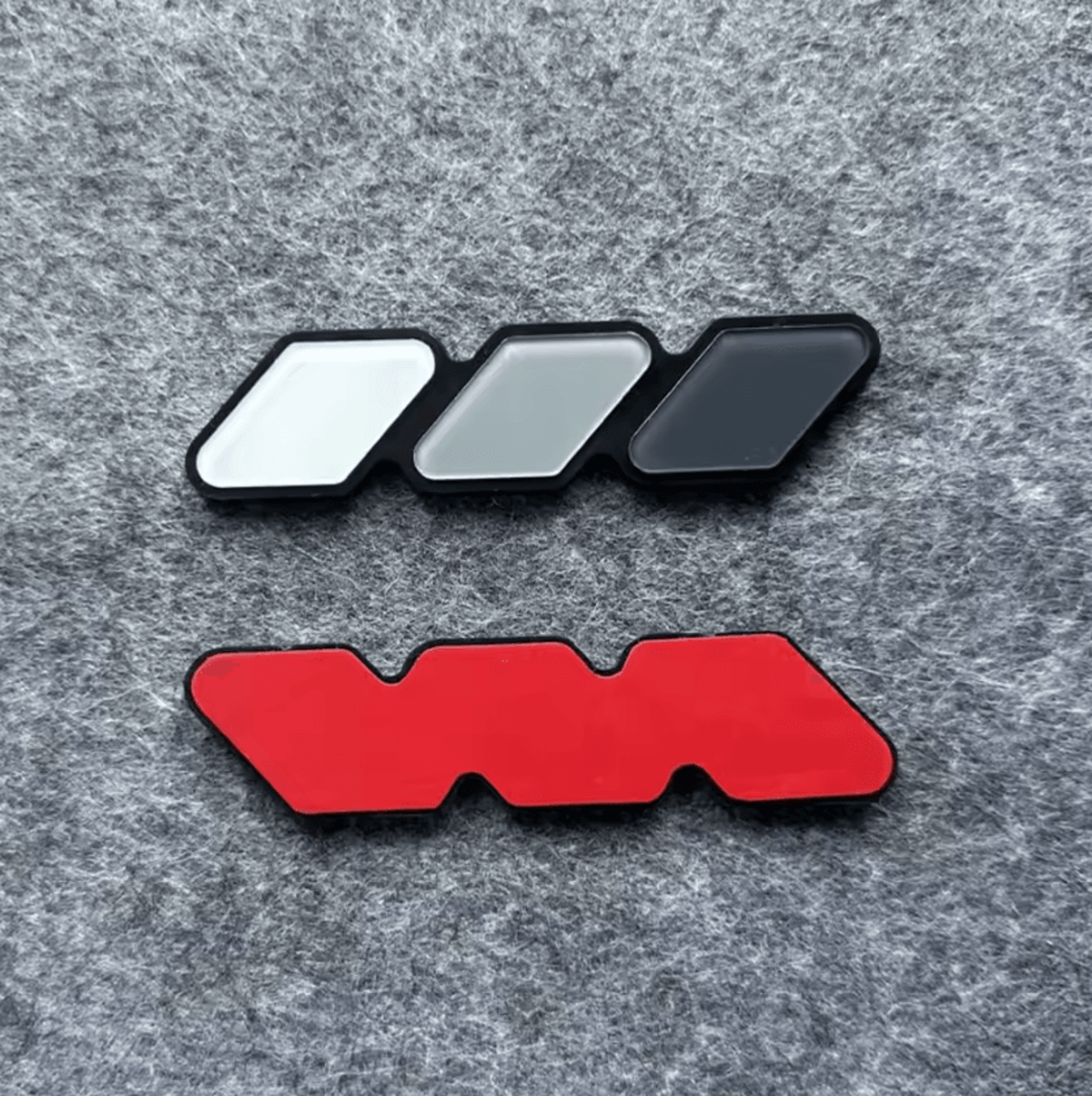 TriColor Toyota Grille Badge Emblem  Retro Style Front Grill Accent For Tacoma 4Runner  Tundra 2
