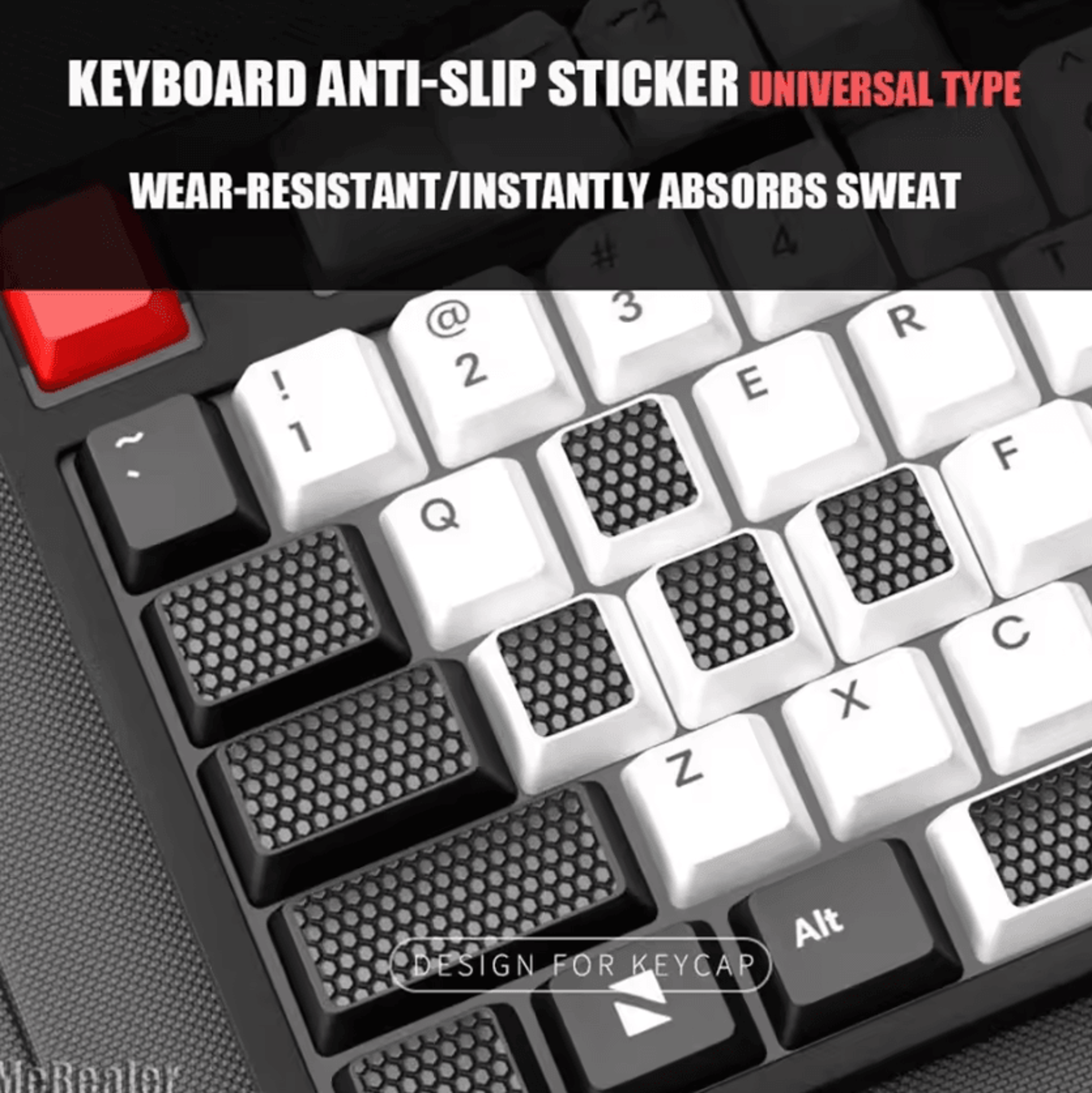 AntiSlip Keyboard Keycap Stickers  Precision Grip Pads For Mechanical Keyboards 0