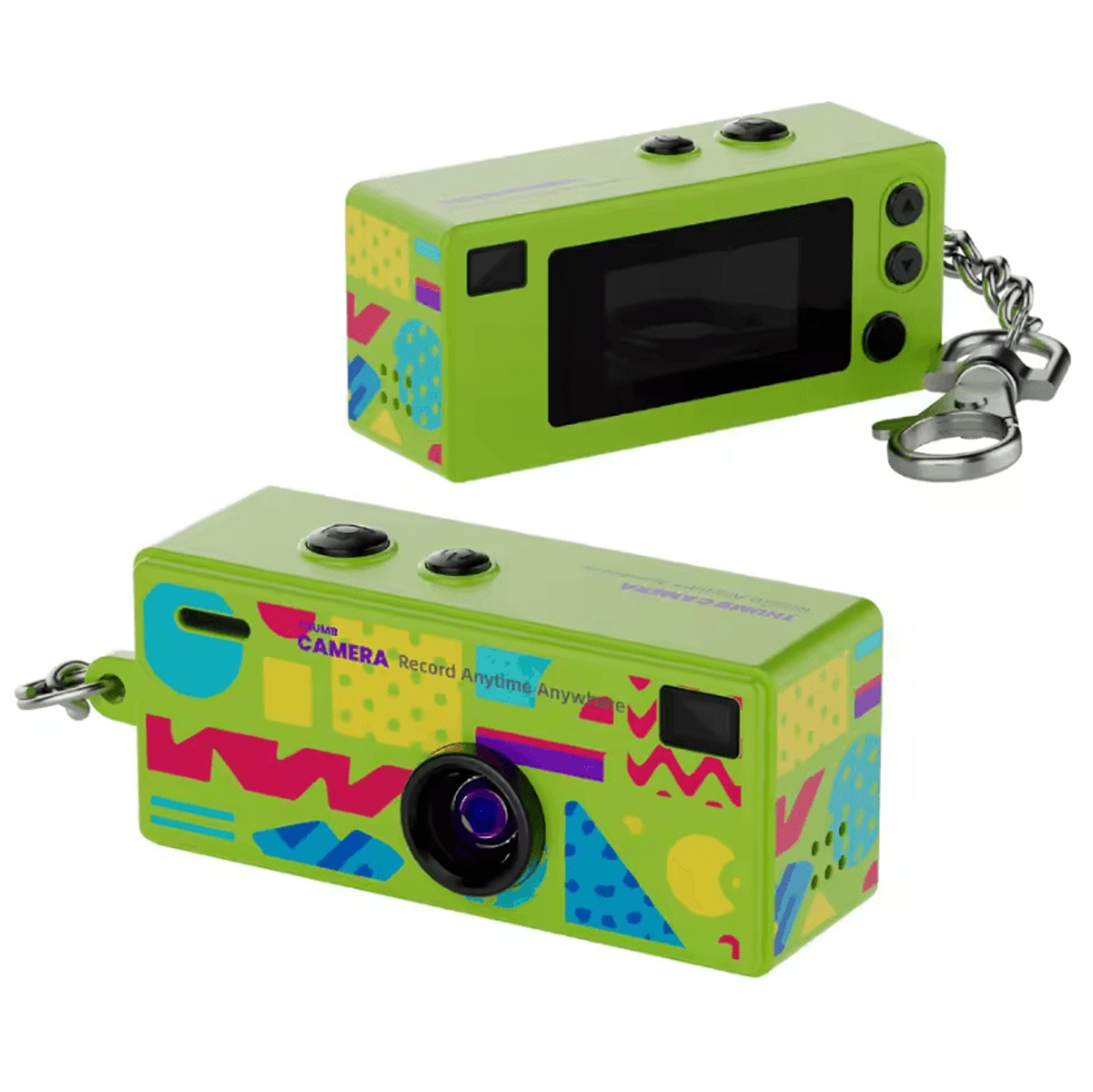 Retro 1984 Mini Keychain Camera  Portable CCD Thumb Digital Camera 9