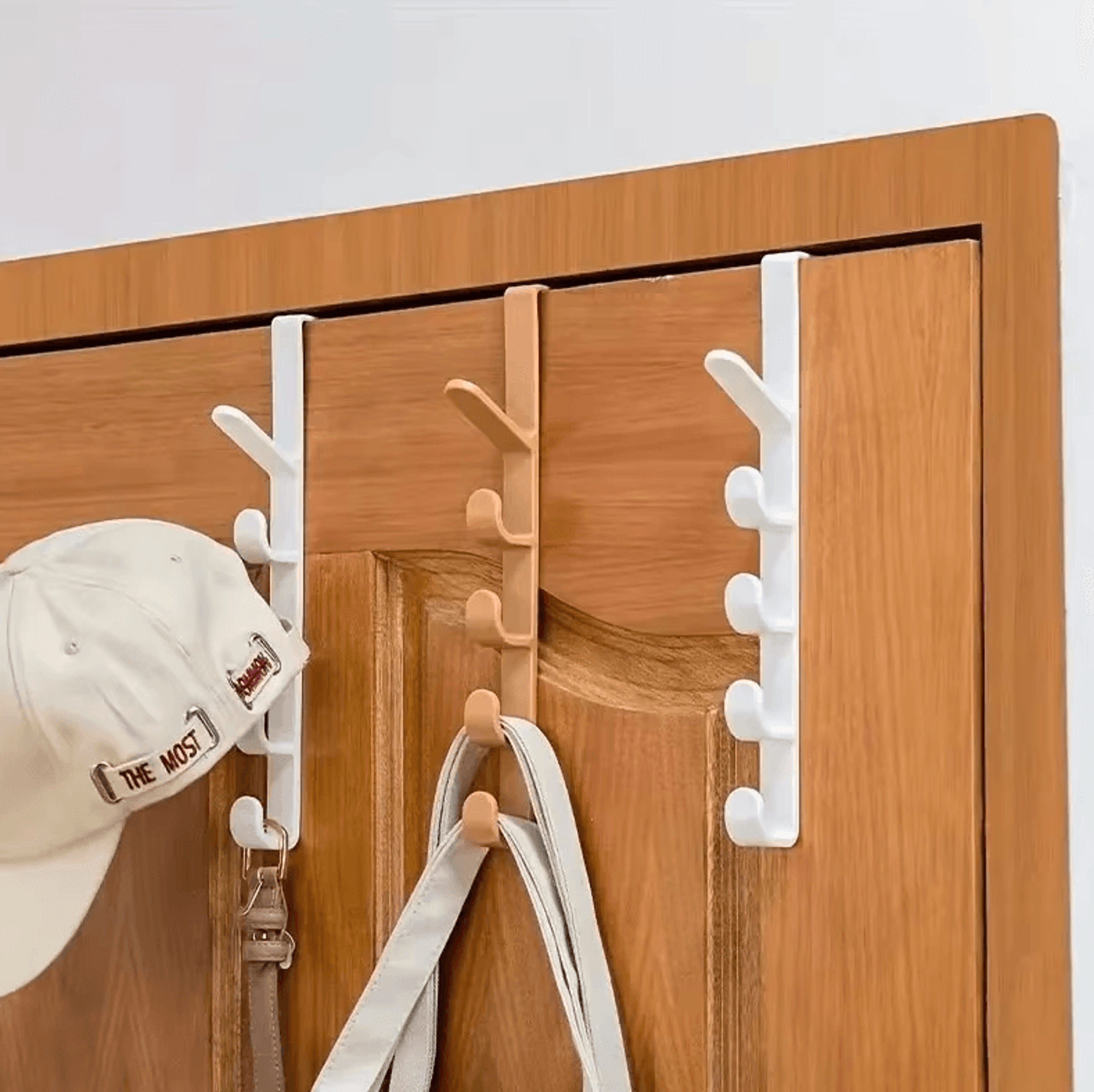 SpaceSaver OvertheDoor Clothes  Bag Organizer Hooks 0