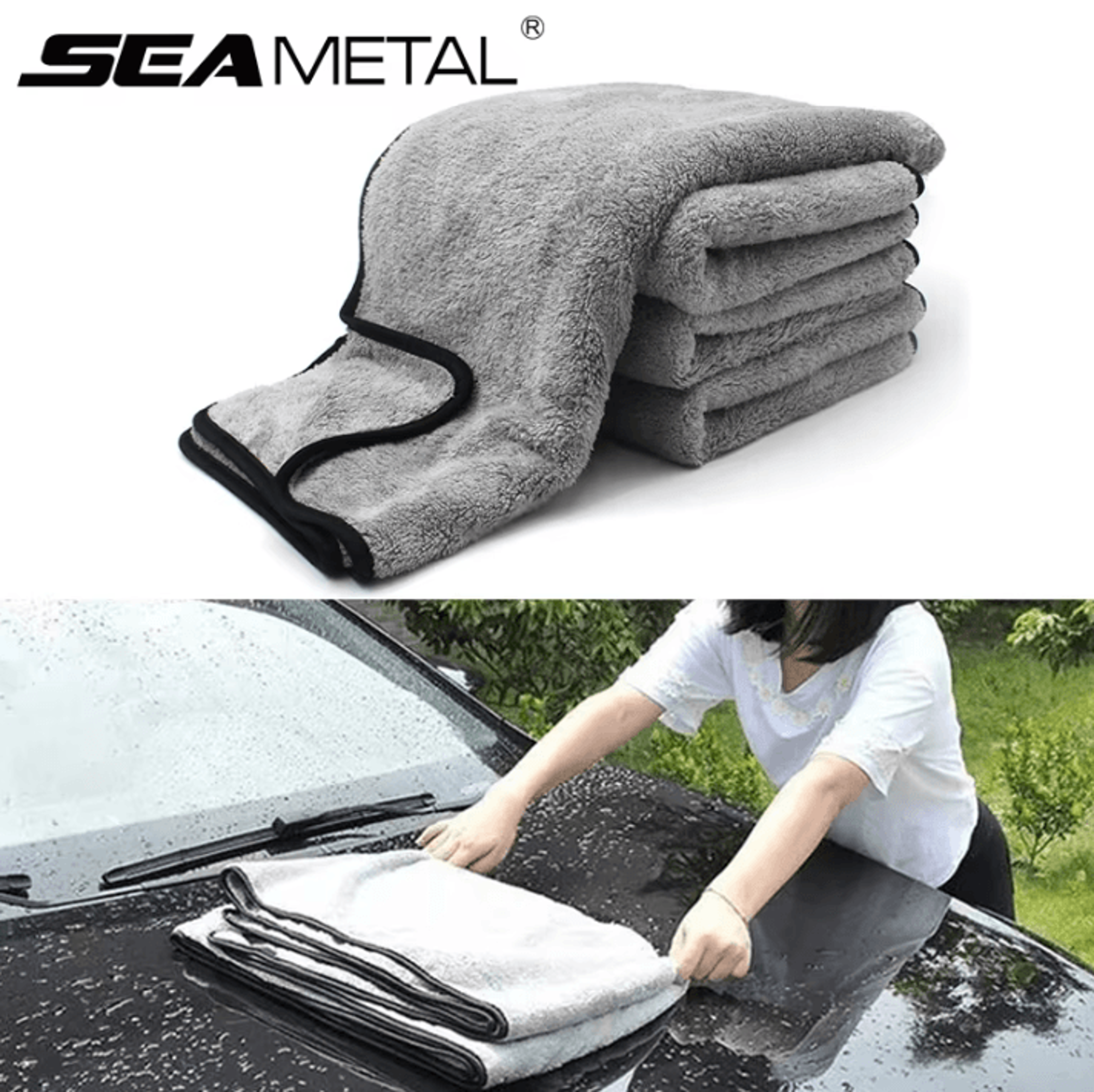UltraSoft Pro Microfiber Car Drying Towel  HighAbsorbent ScratchFree Detailing Cloth 0