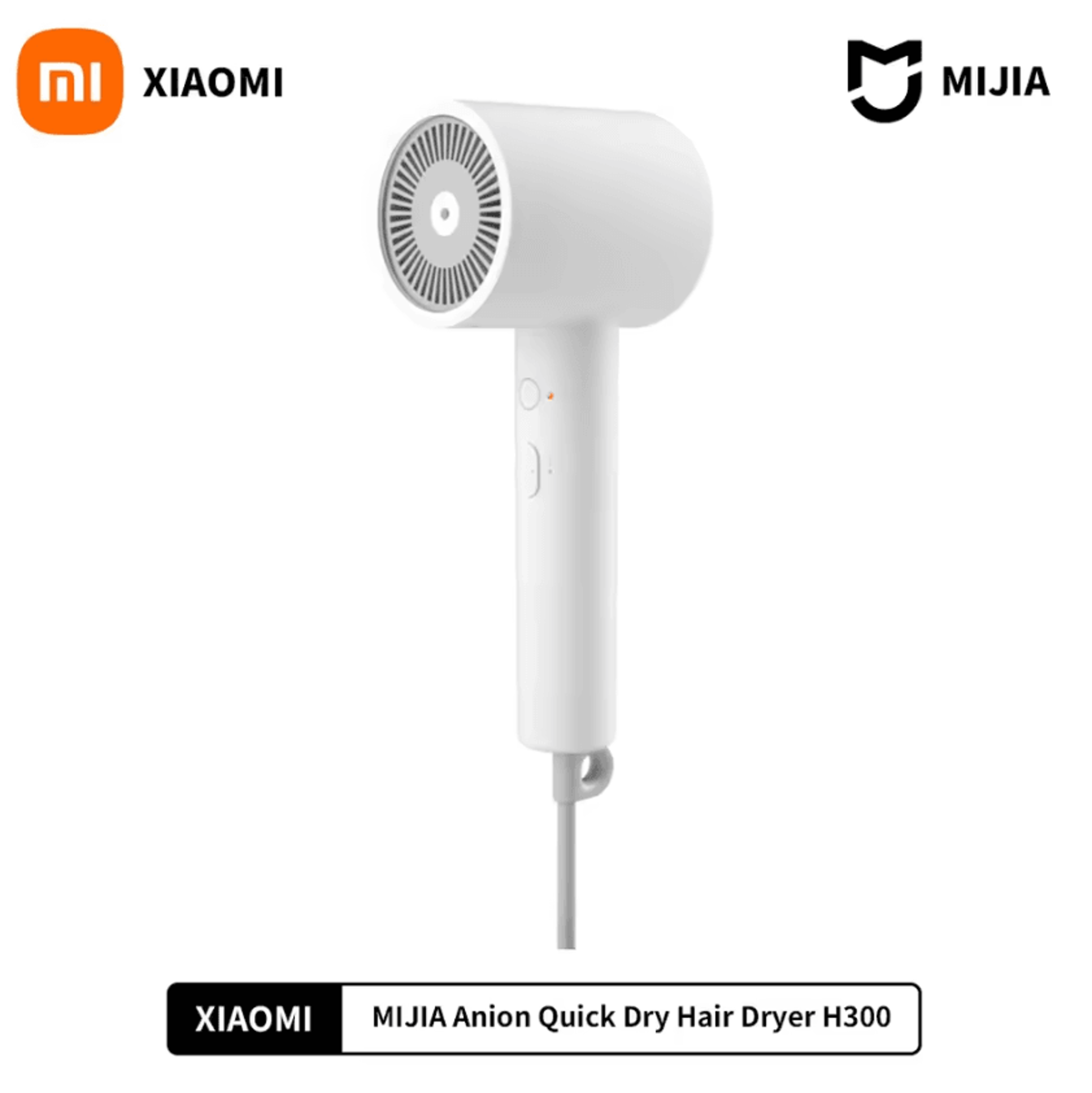 Xiaomi Mijia H300 Ionic Hair Dryer  Compact FastDry Negative Ion Blow Dryer 0