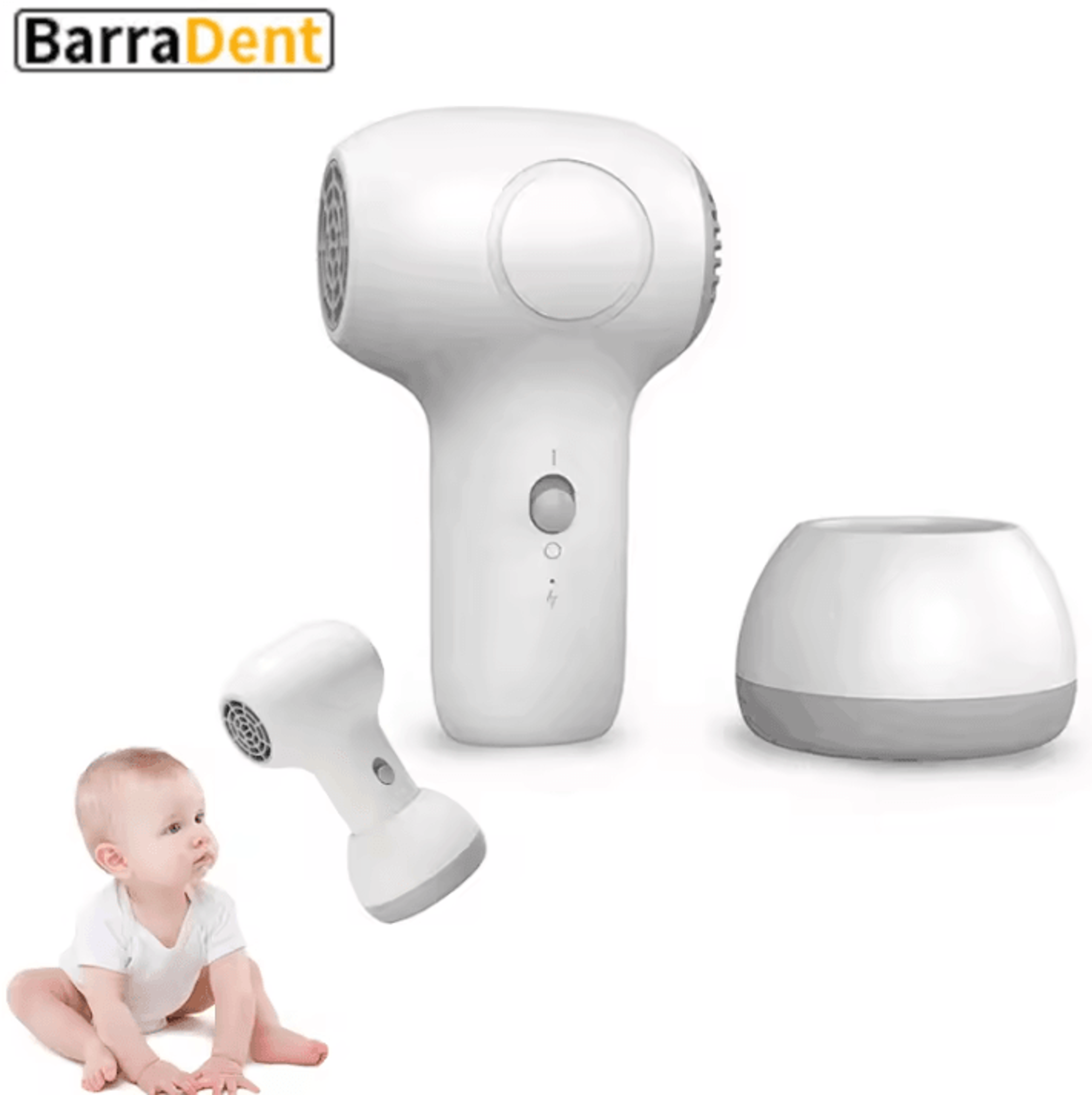 Wireless Baby Hair Dryer 60W  UltraQuiet Ionic Diffuser For Gentle Care 0
