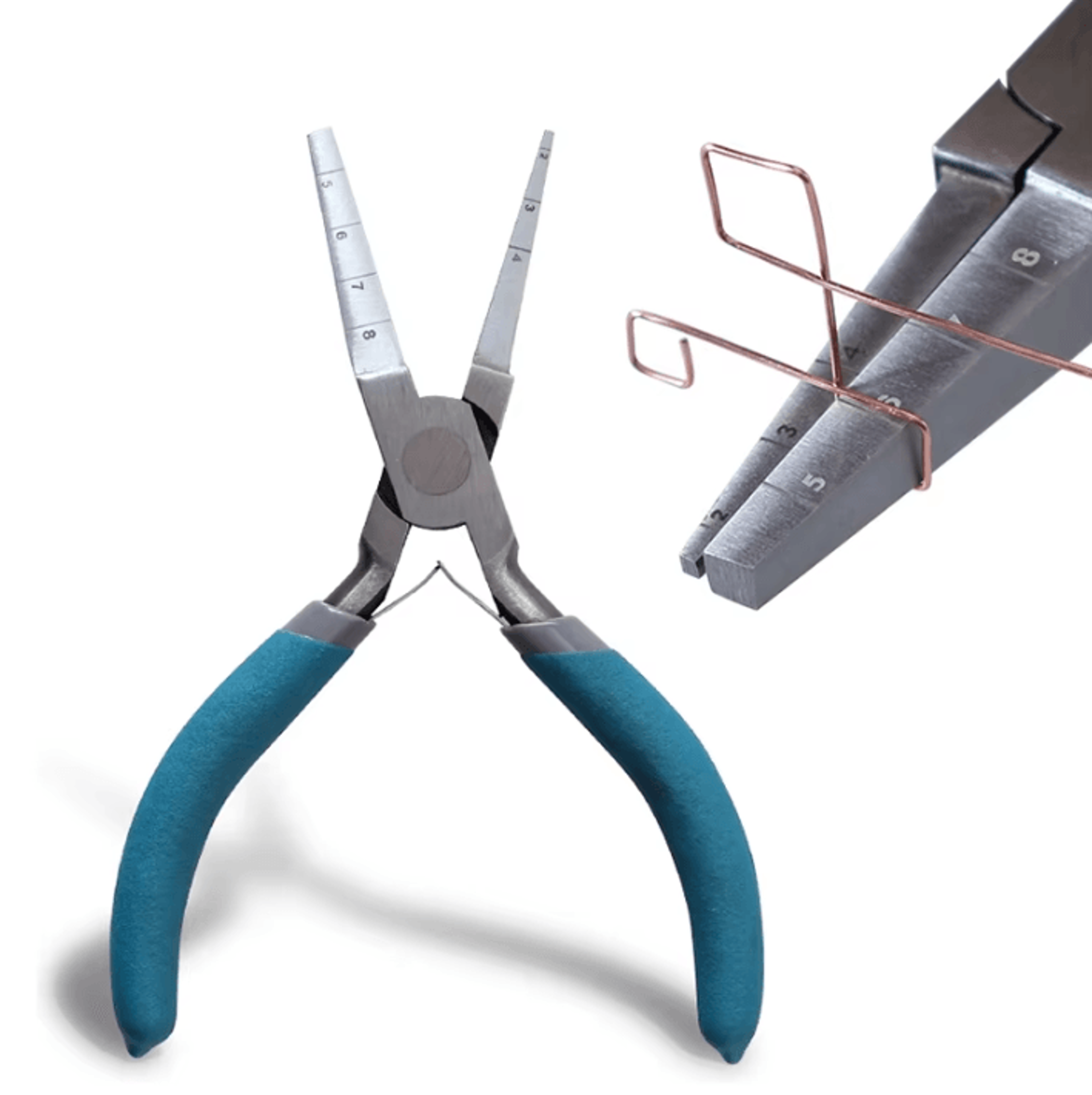 Square Nose Wire Looping Pliers With Measurement Scale 28mm 0