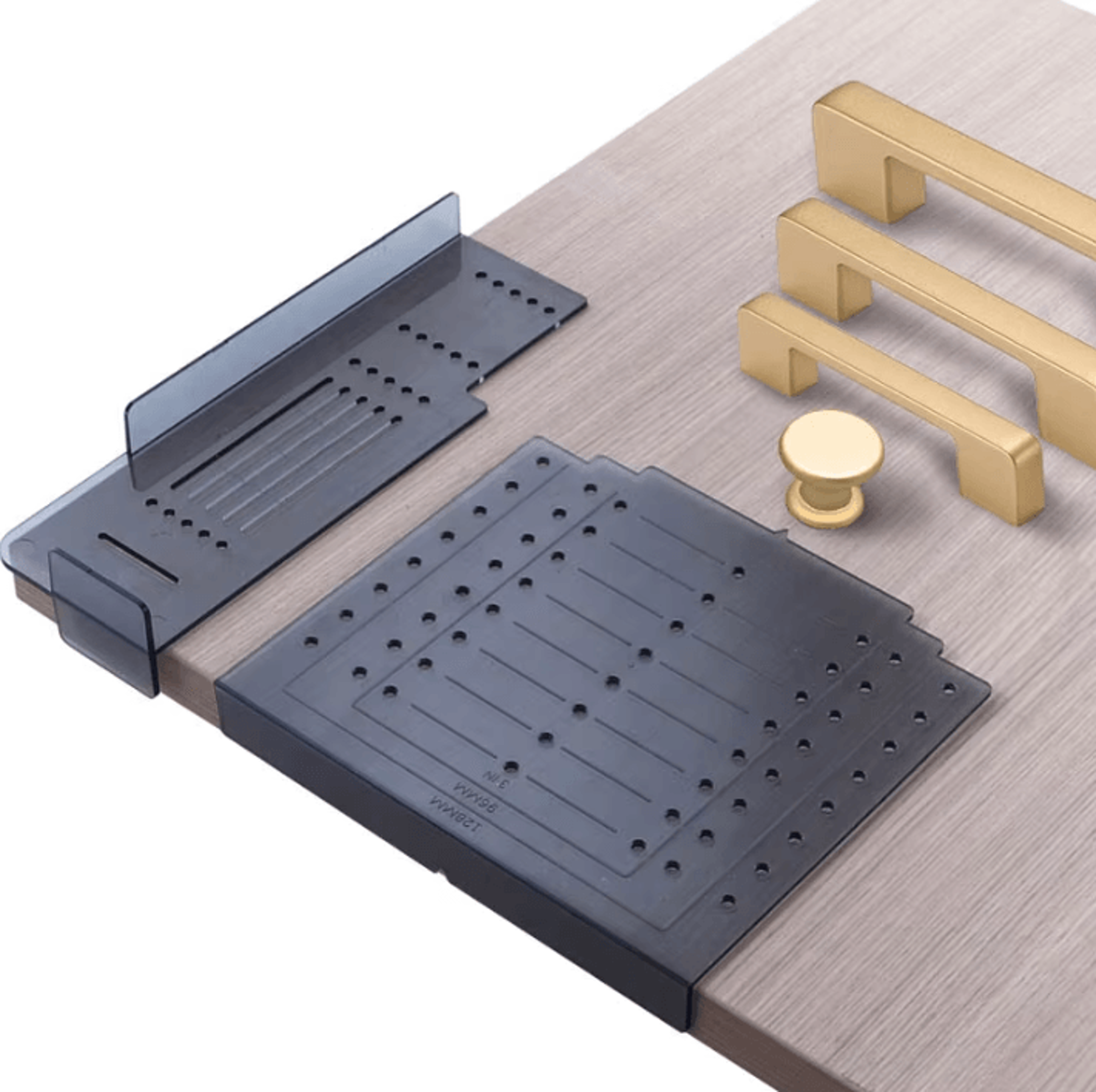 Cabinet Handle Template Jig Kit  Adjustable Drill Guide For Perfect Knob  Pull Installation 0