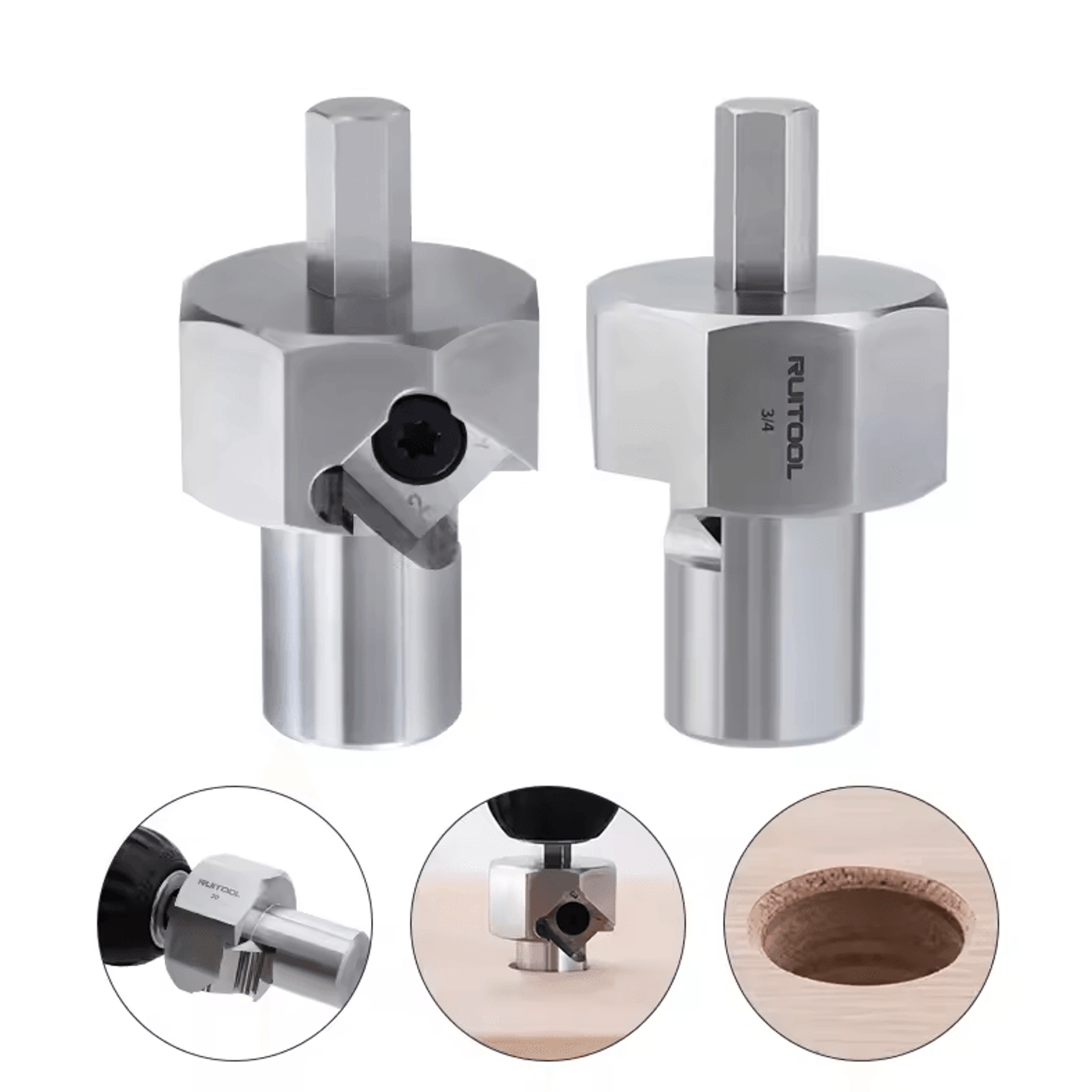 Workbench Dog Hole Chamfer Reamer Tool 20mm  34 Stainless Steel Drill Attachment 0