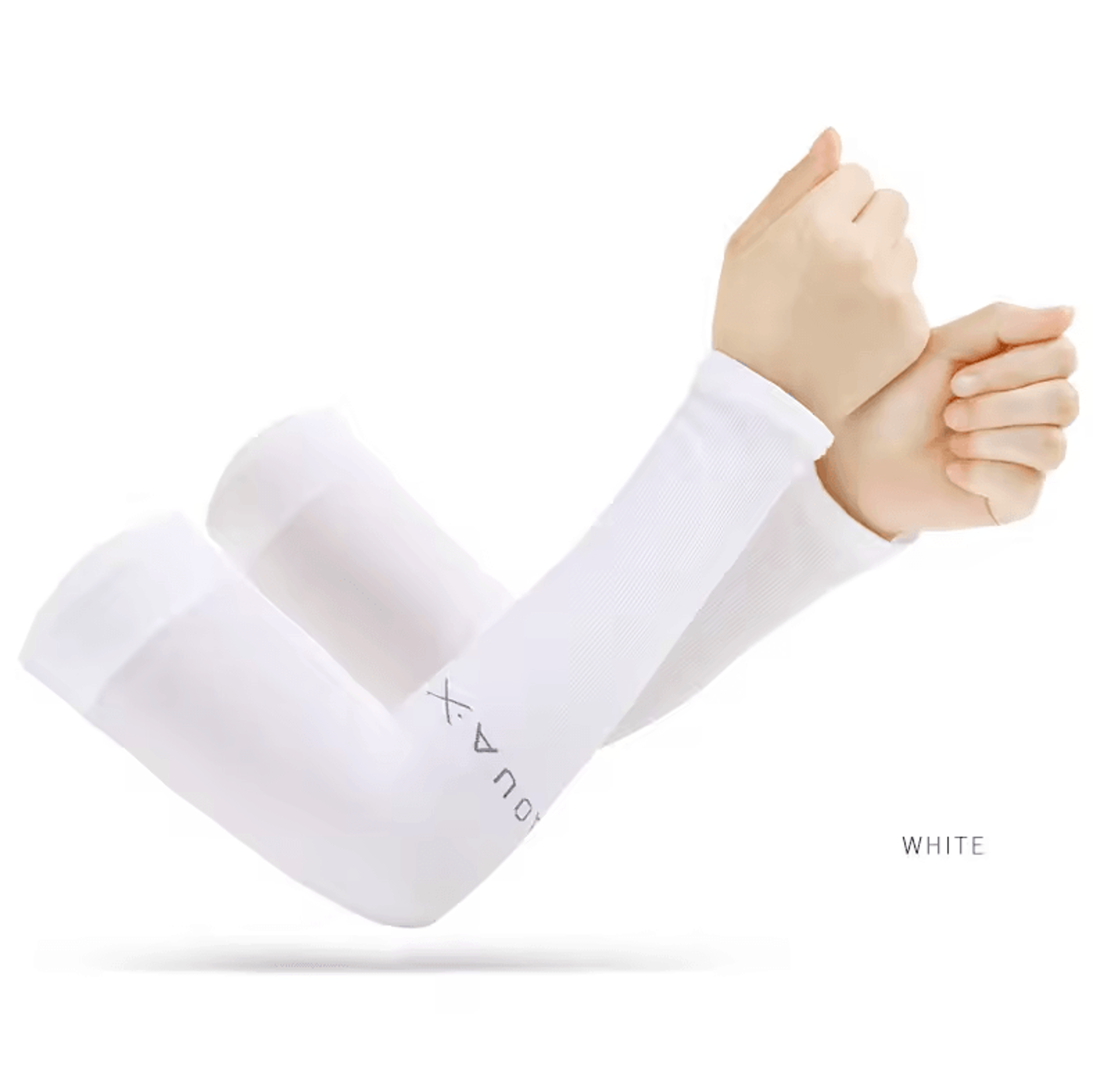Ice Silk AntiUV Arm Sleeves  Cooling Fingerless Compression Covers For Sports  Driving 5
