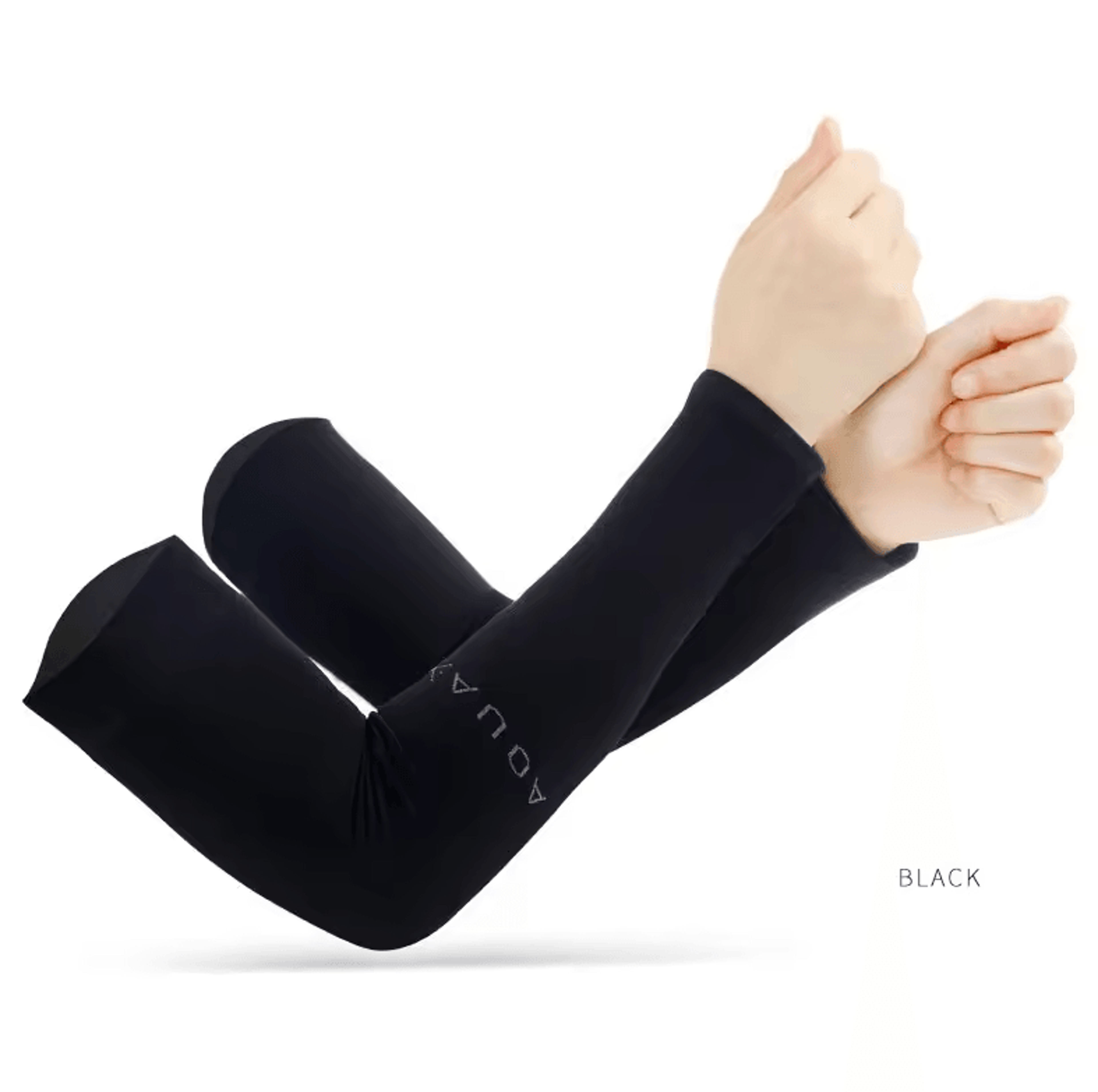 Ice Silk AntiUV Arm Sleeves  Cooling Fingerless Compression Covers For Sports  Driving 6