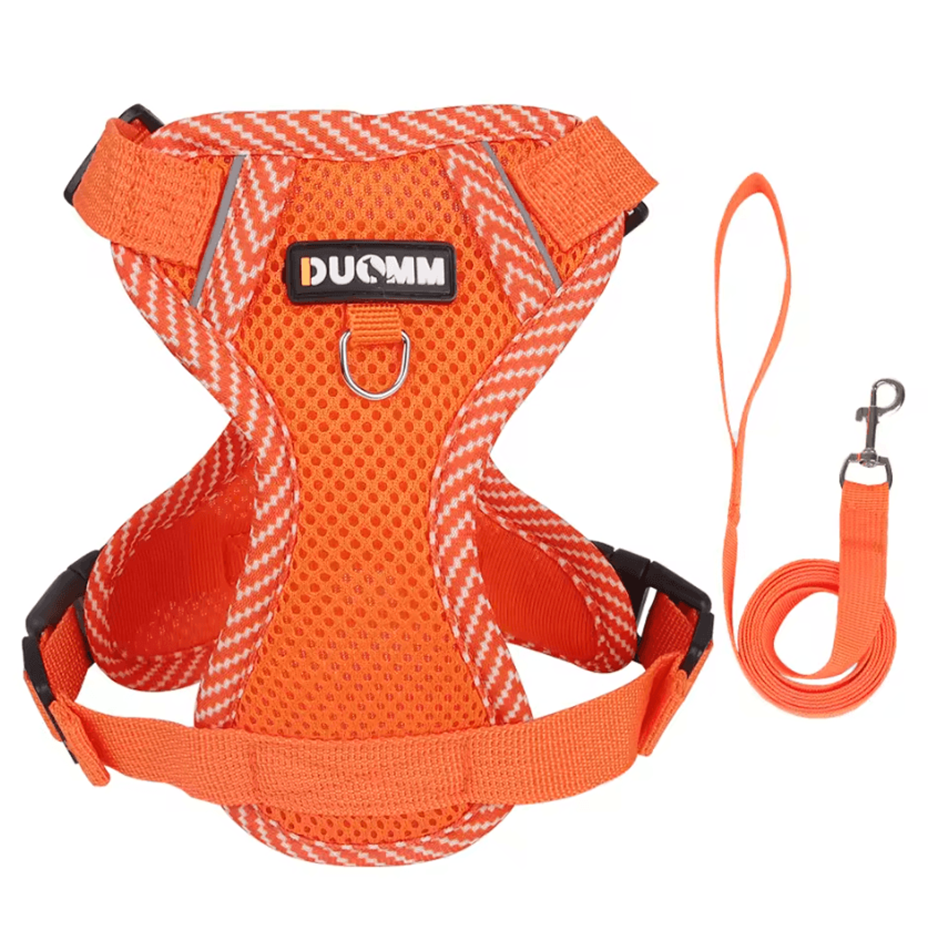 Breathable Mesh Puppy Harness  Leash Set  Lightweight Adjustable Vest For Small Dogs  Cats 4