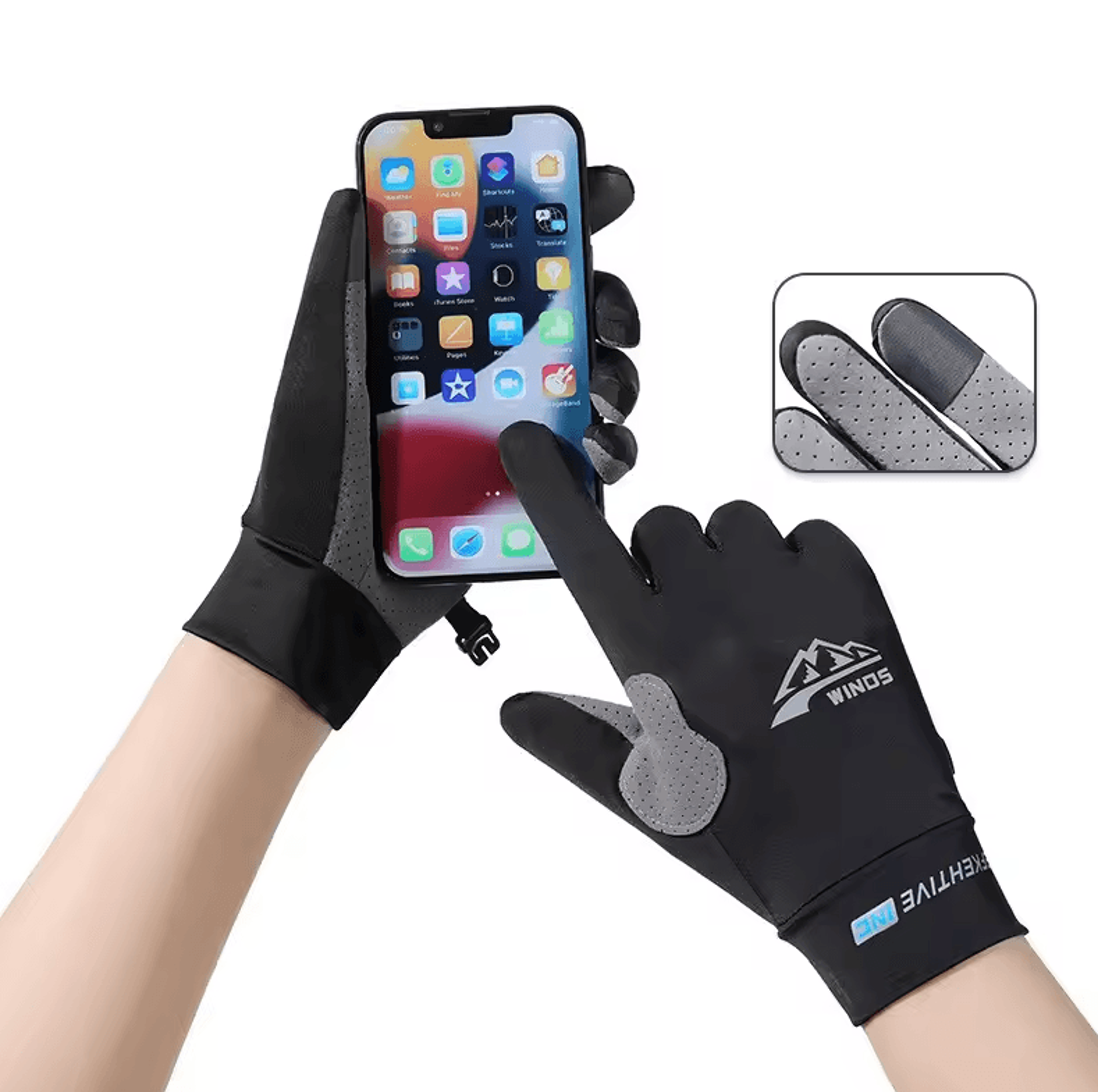 CoolGuard Ice Silk UV Protection Gloves  Breathable Touchscreen Summer Driving  Cycling Gloves 1