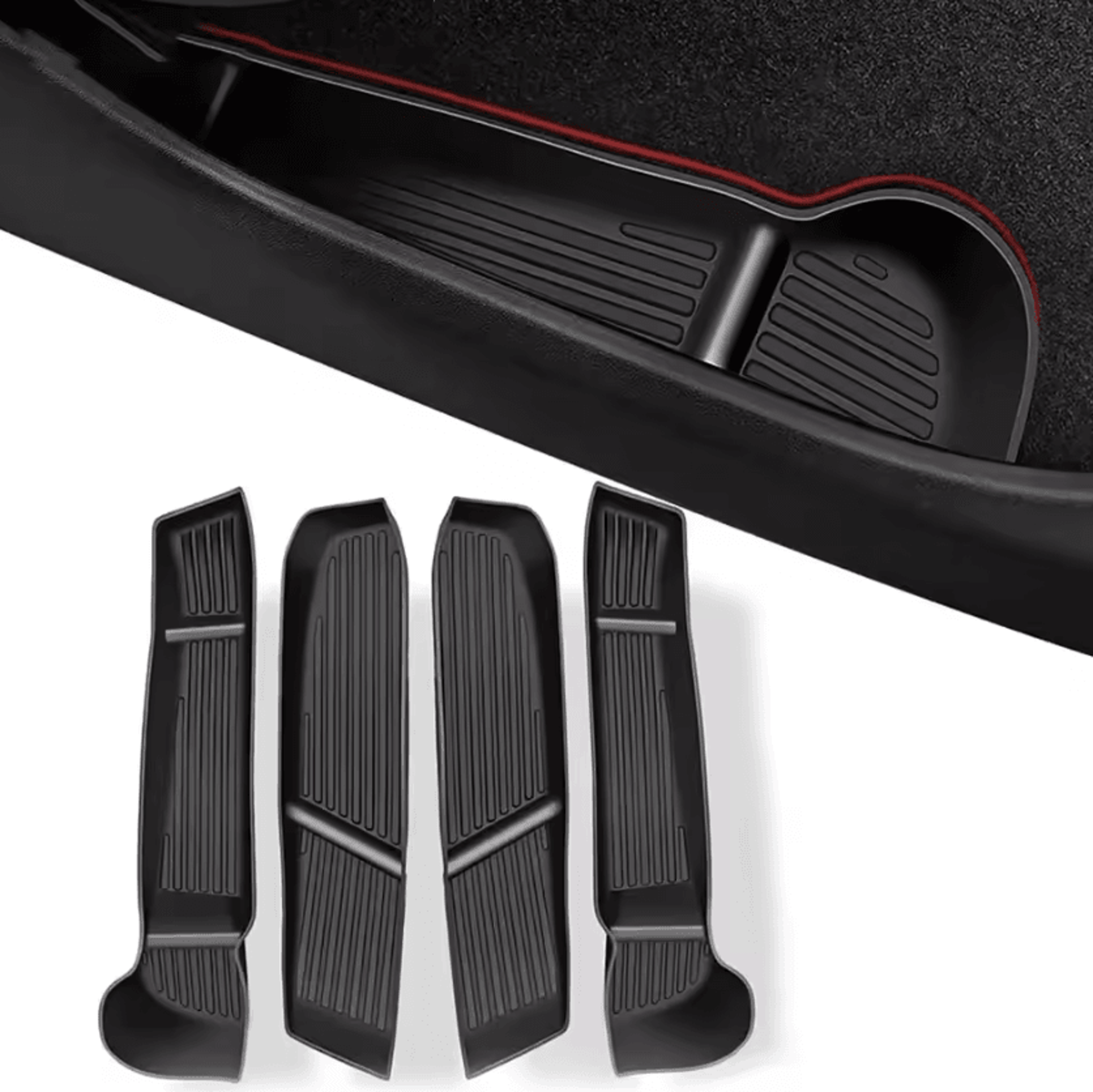 Tesla Model Y Door Handle Storage Organizer Box  Hidden Door Pocket For 20252026 Juniper 0
