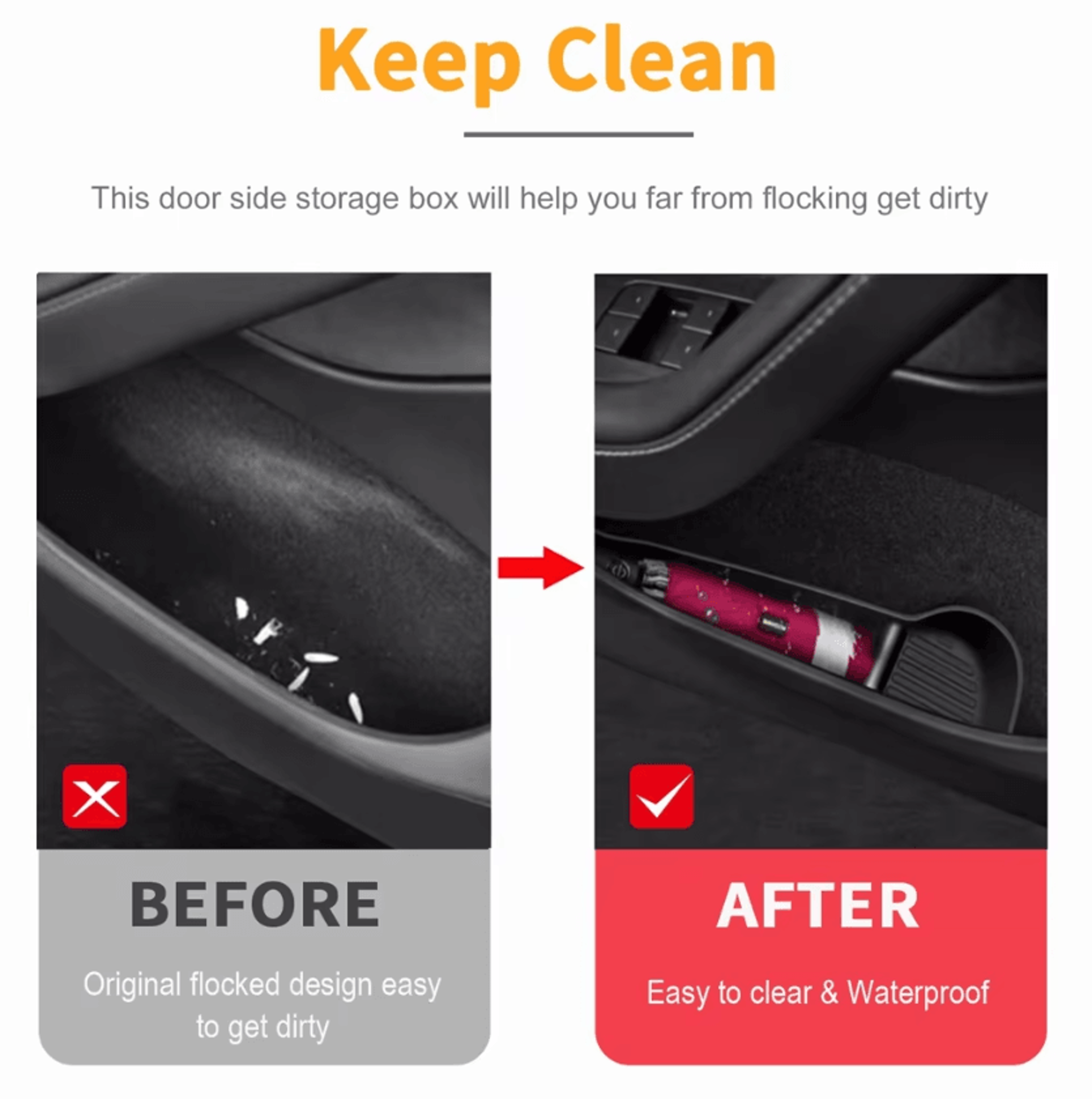 Tesla Model Y Door Handle Storage Organizer Box  Hidden Door Pocket For 20252026 Juniper 1