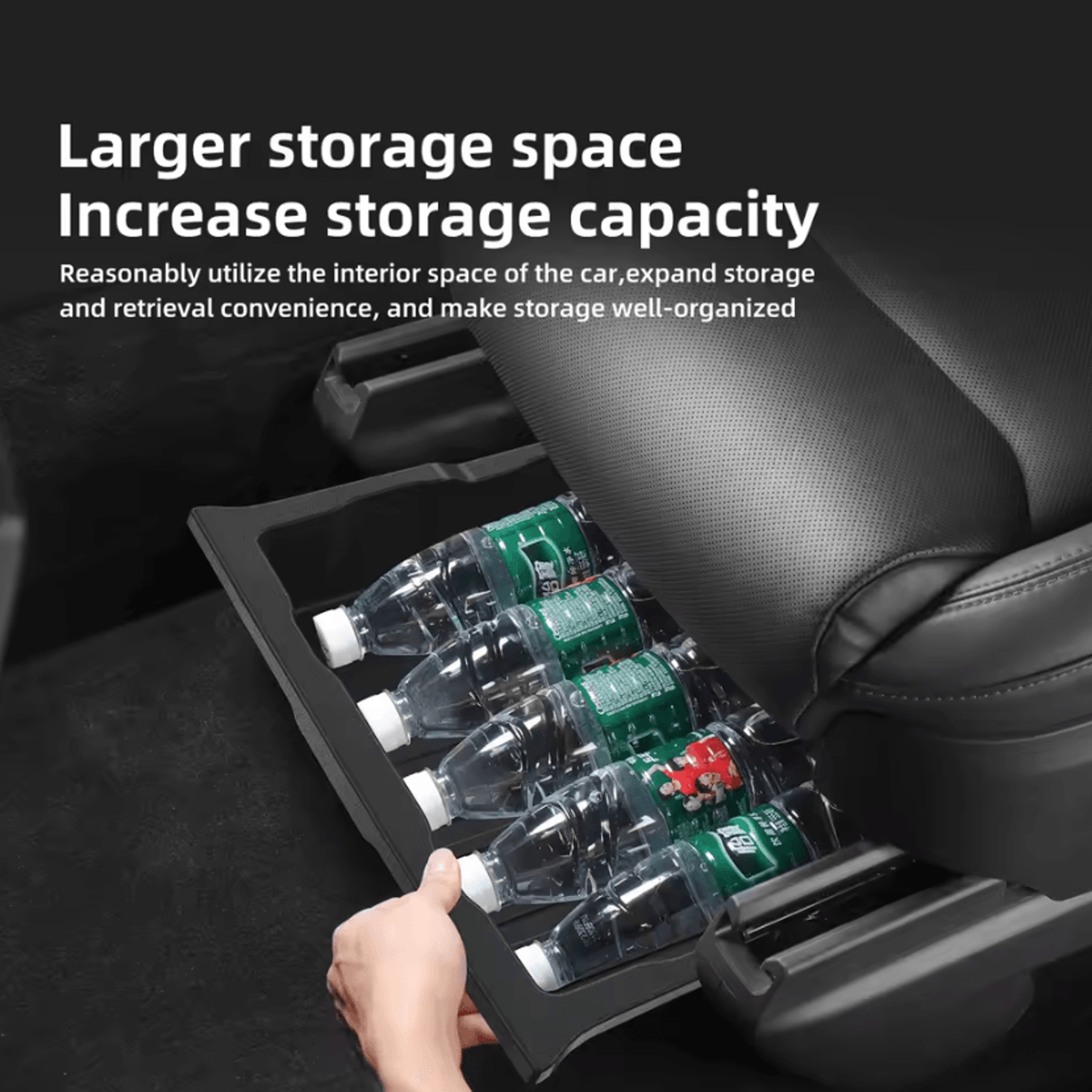 Tesla Model X Under Seat Storage Drawer  Hidden Organizer Box For 20232026 Interior Upgrade 1