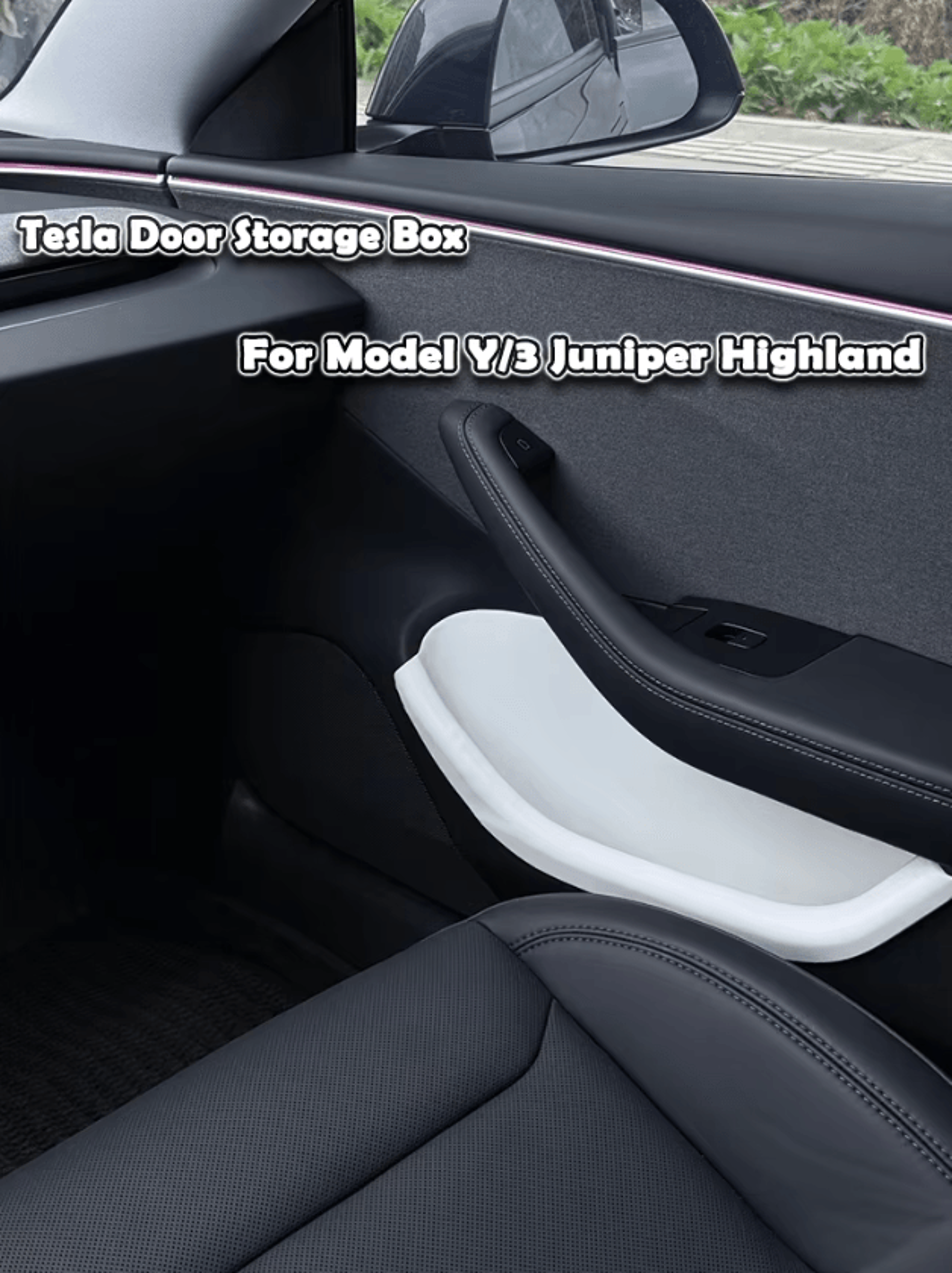 Tesla Model Y Juniper TPE Door Storage Organizer Set 0