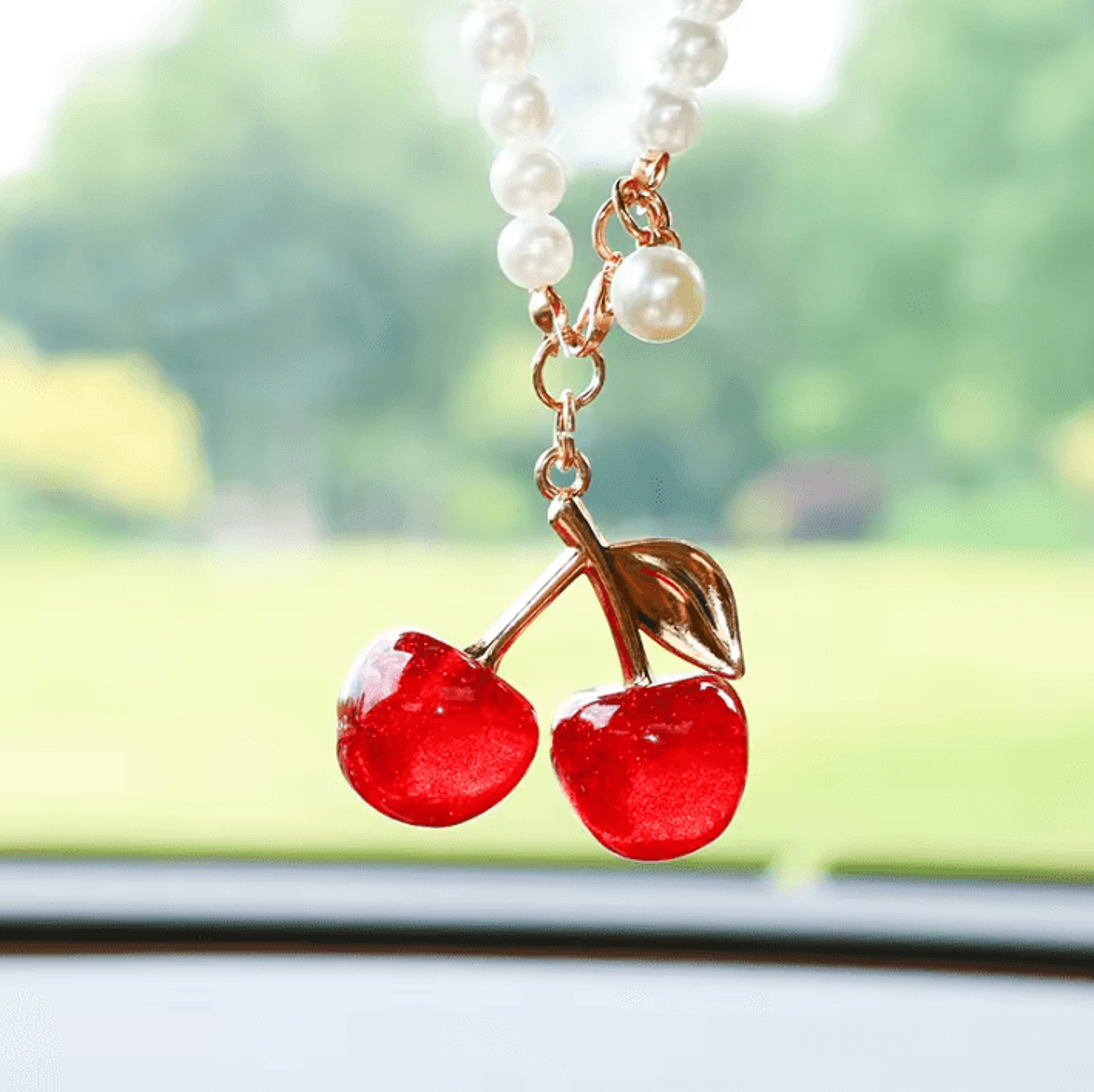 CherryBlush Rearview Mirror Hanging Charm 3