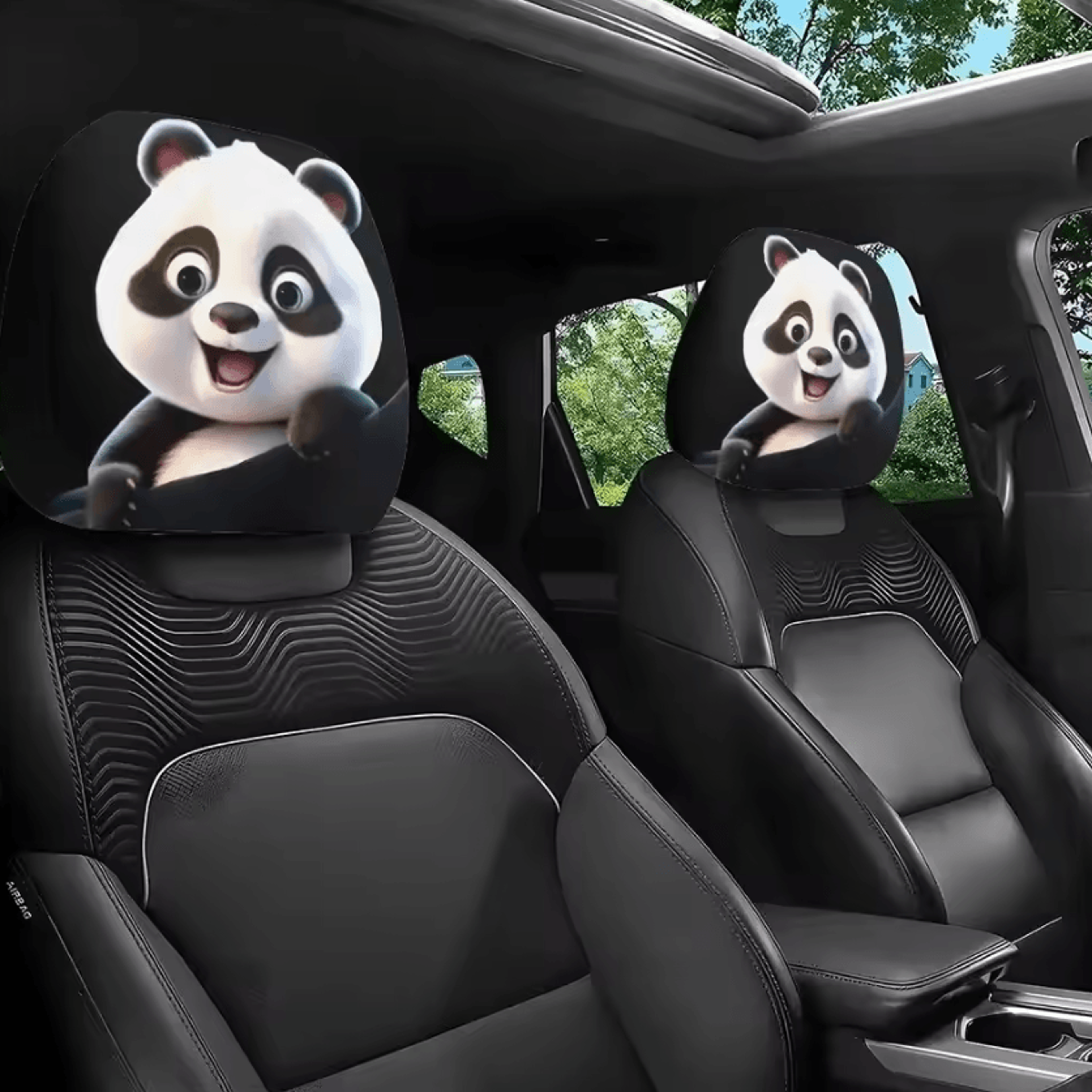 Universal Breathable Car Seat Headrest Cover Set 11