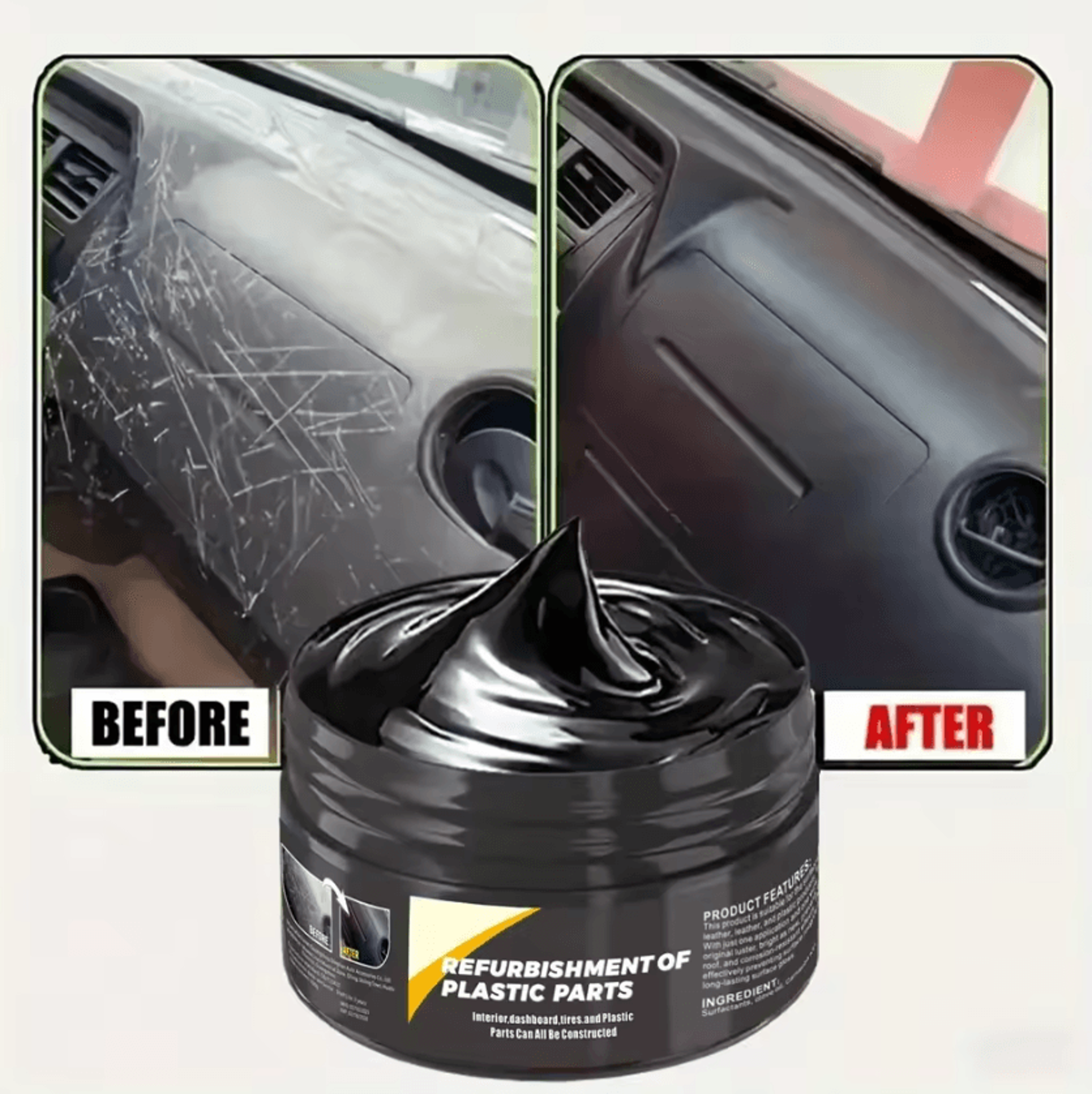 SL12 Car Interior Repair Paste  Plastic Restorer Wax 1