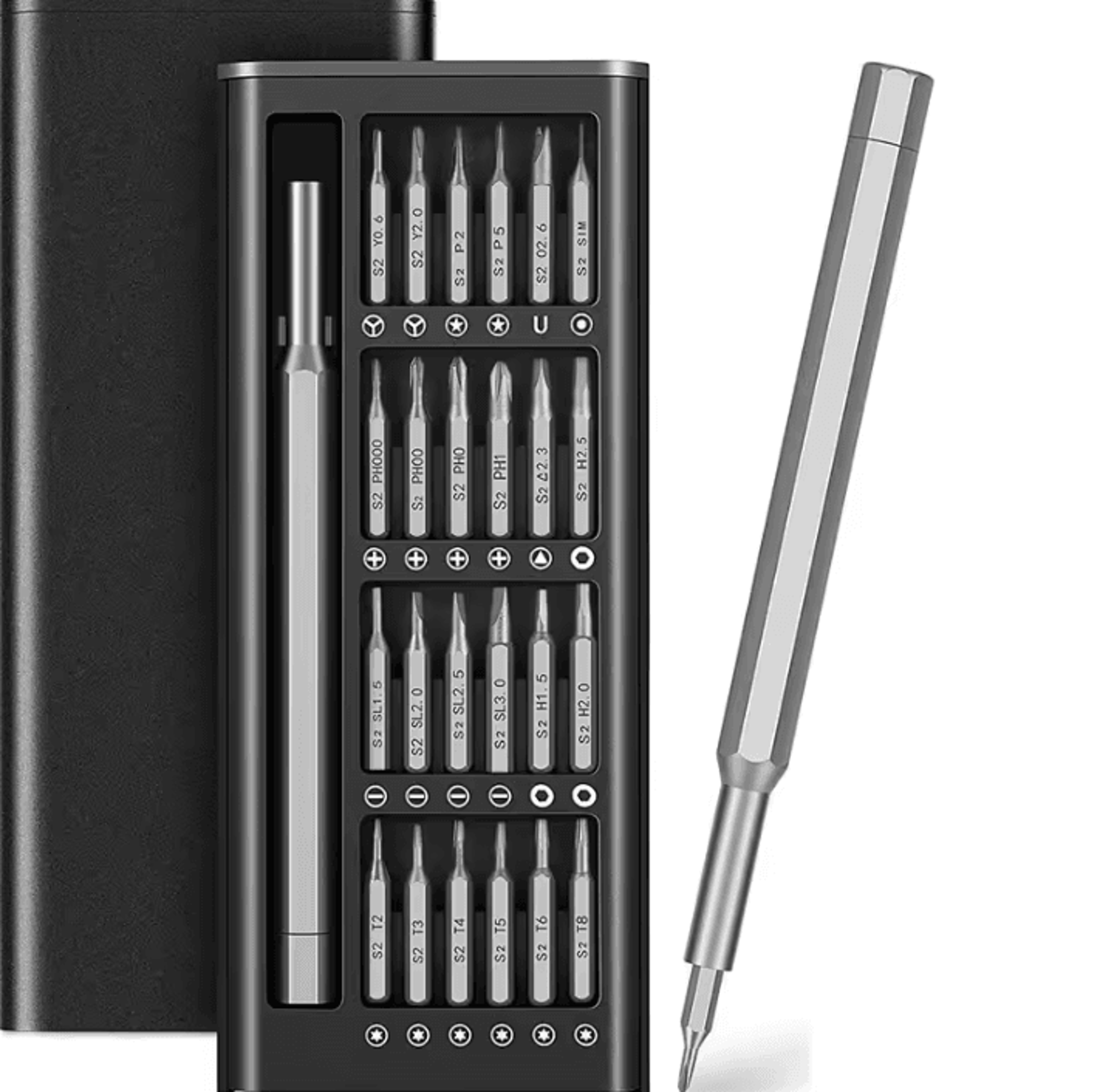 FixPro 24in1 Precision Screwdriver Set  Magnetic Electronics Repair Kit For Phones Laptops  Small D 3