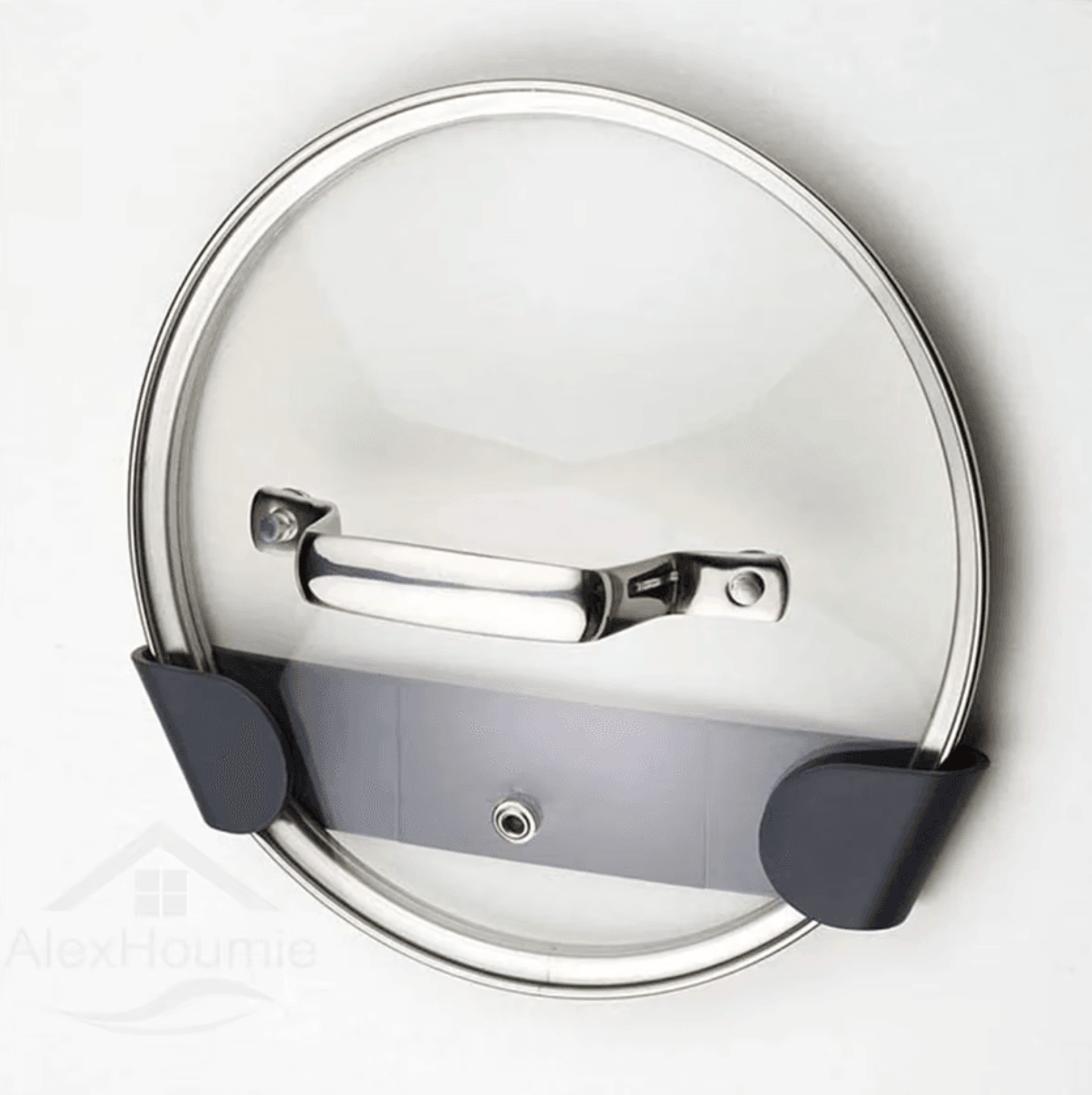 SpaceSaver WallMounted Pot Lid Holder Rack  Kitchen Organizer Set 1