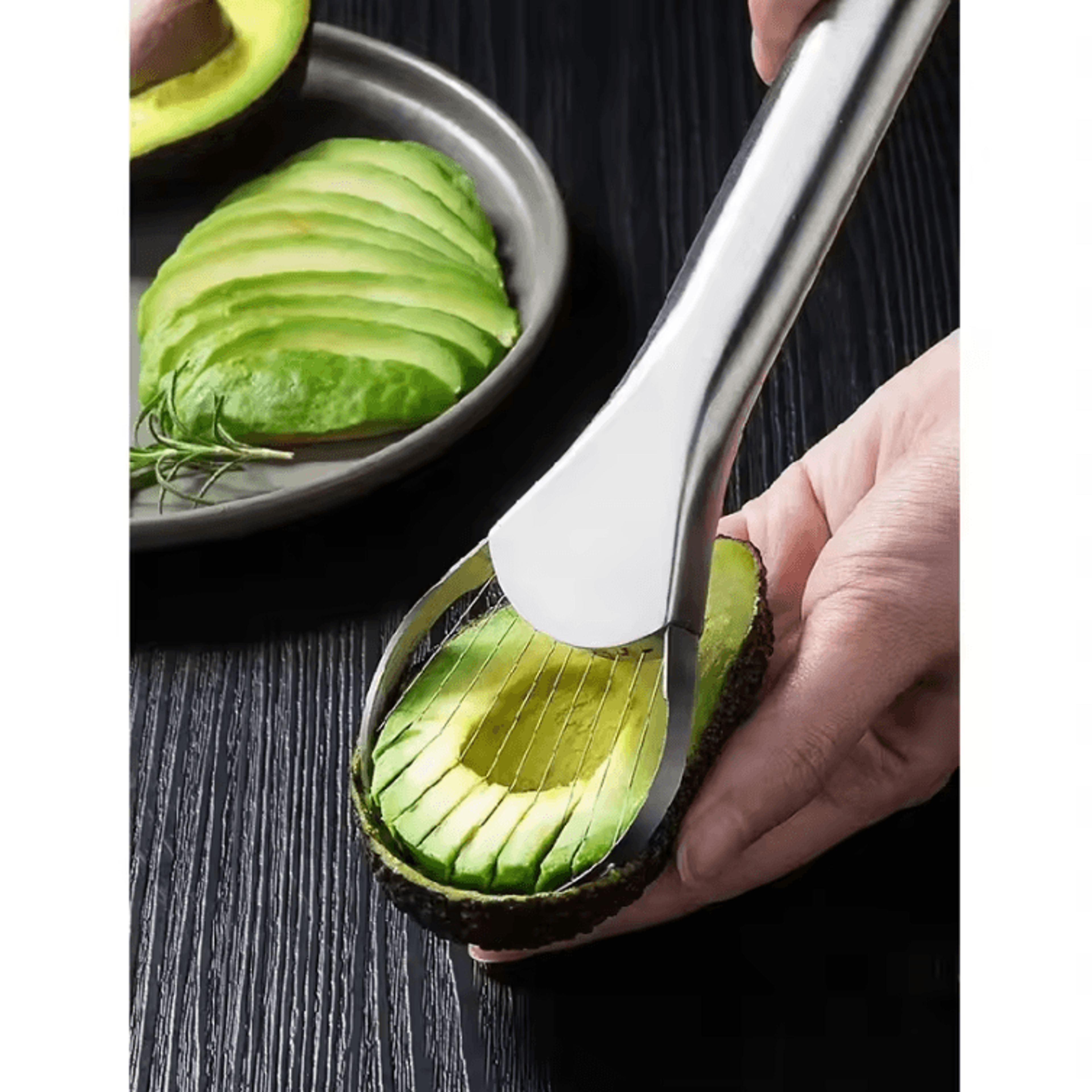 Stainless Steel Avocado  Dragon Fruit Slicer Tool For Easy Fruit Prep 1