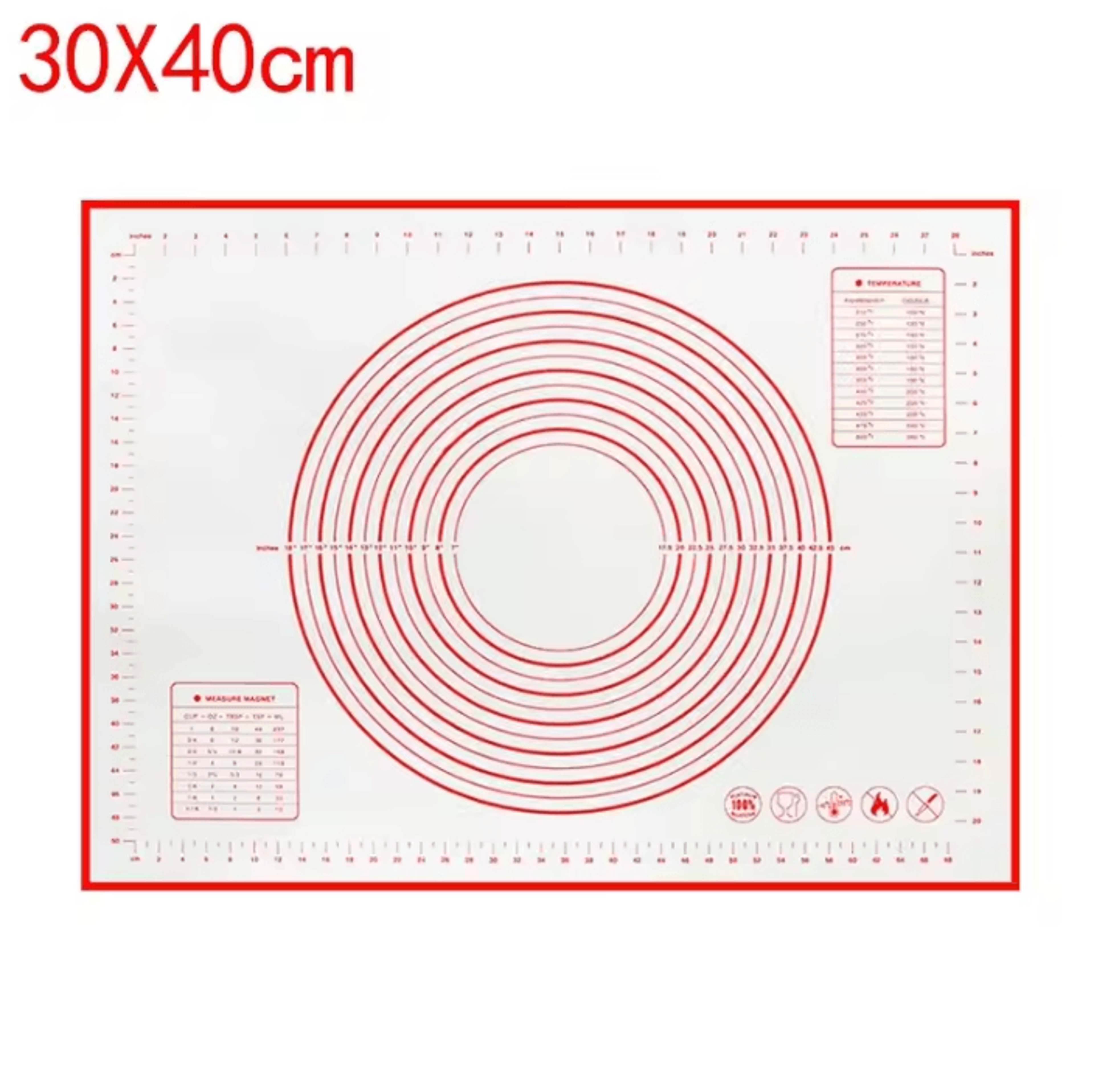 Reusable Silicone NonStick Baking Mat For Dough Rolling  Oven Baking 5