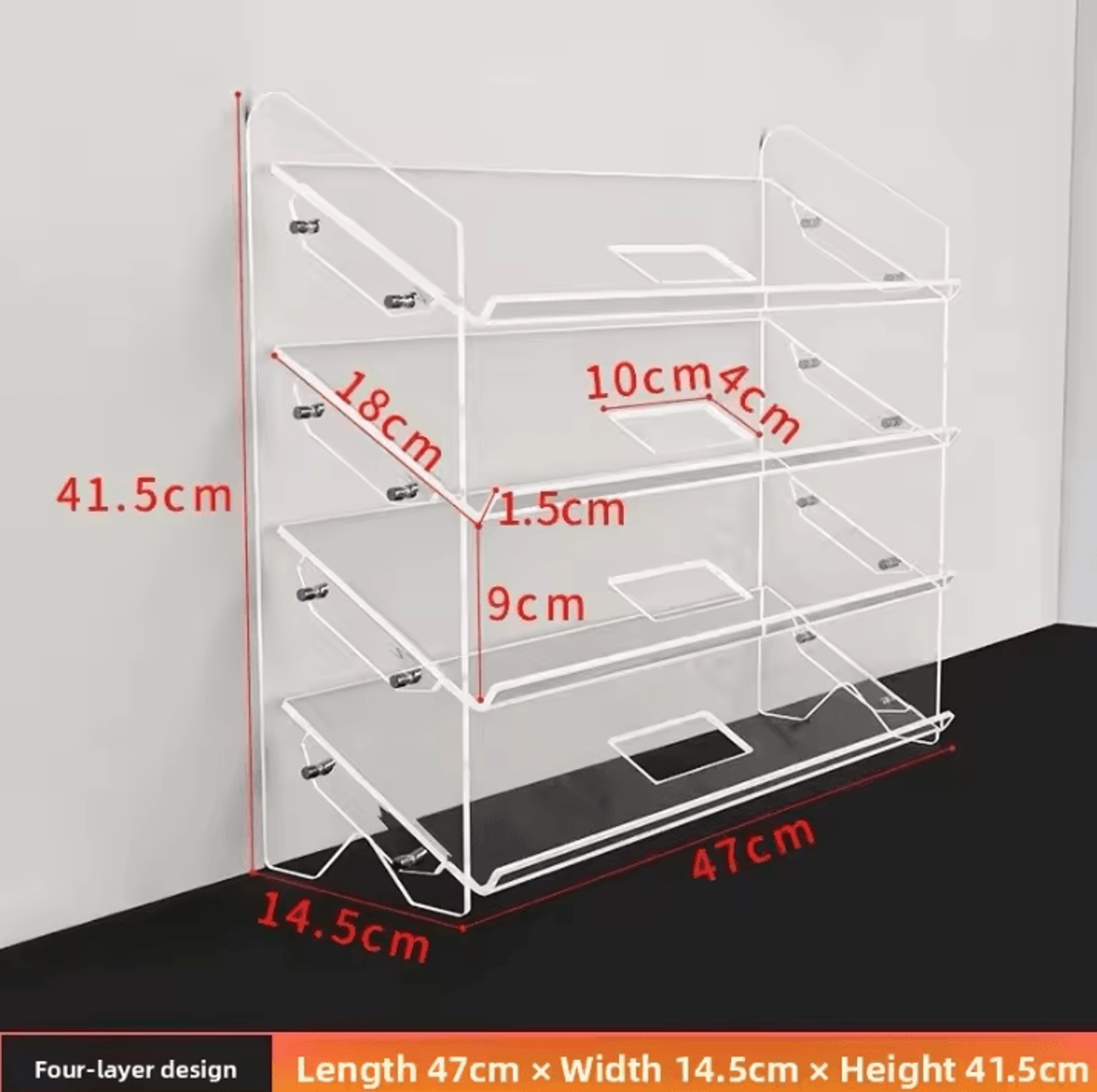 Acrylic Mechanical Keyboard  Mouse Display Stand With Dustproof Storage 6