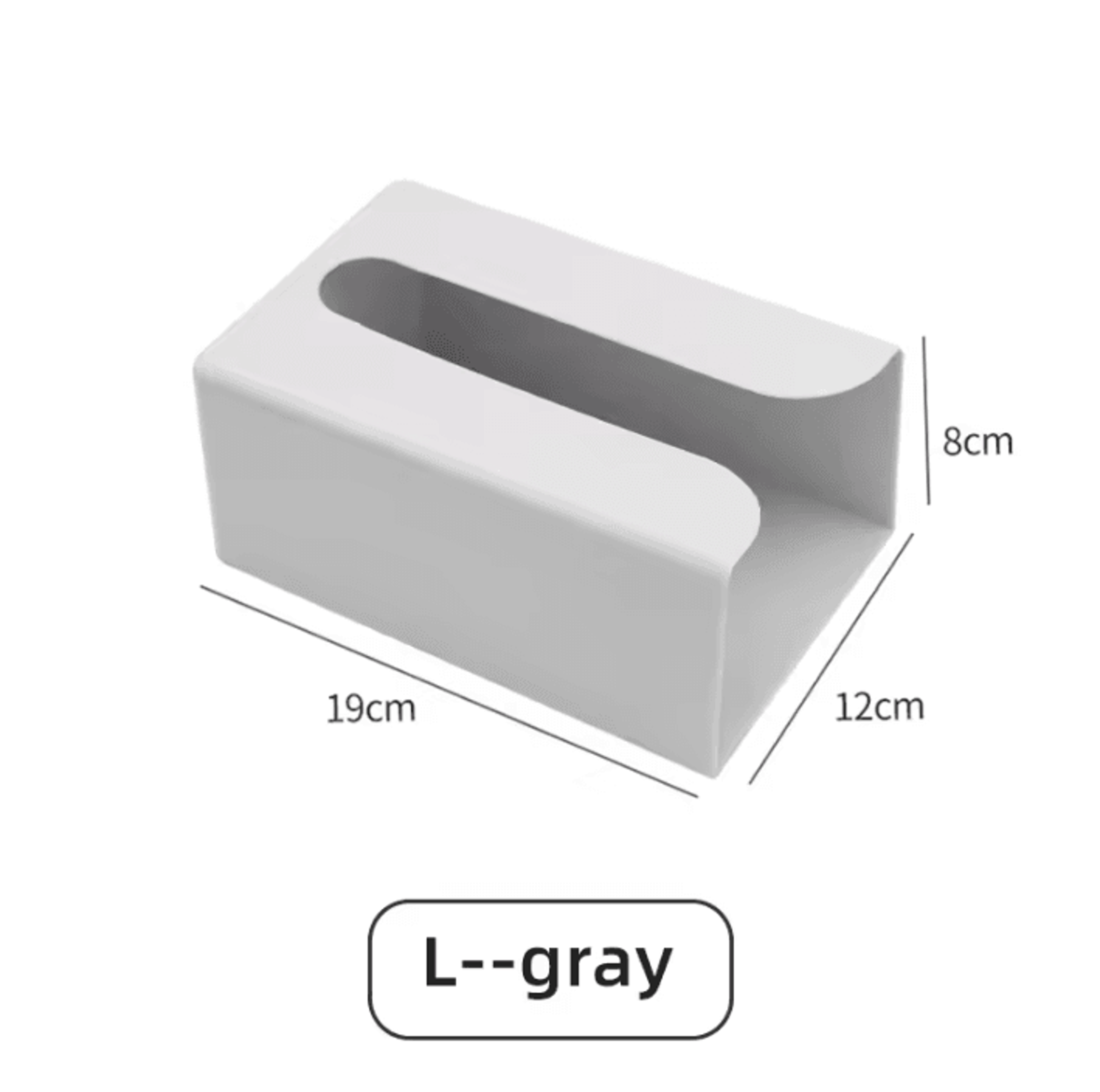 PunchFree Wall Mounted Tissue Box Holder With Waterproof Storage 5