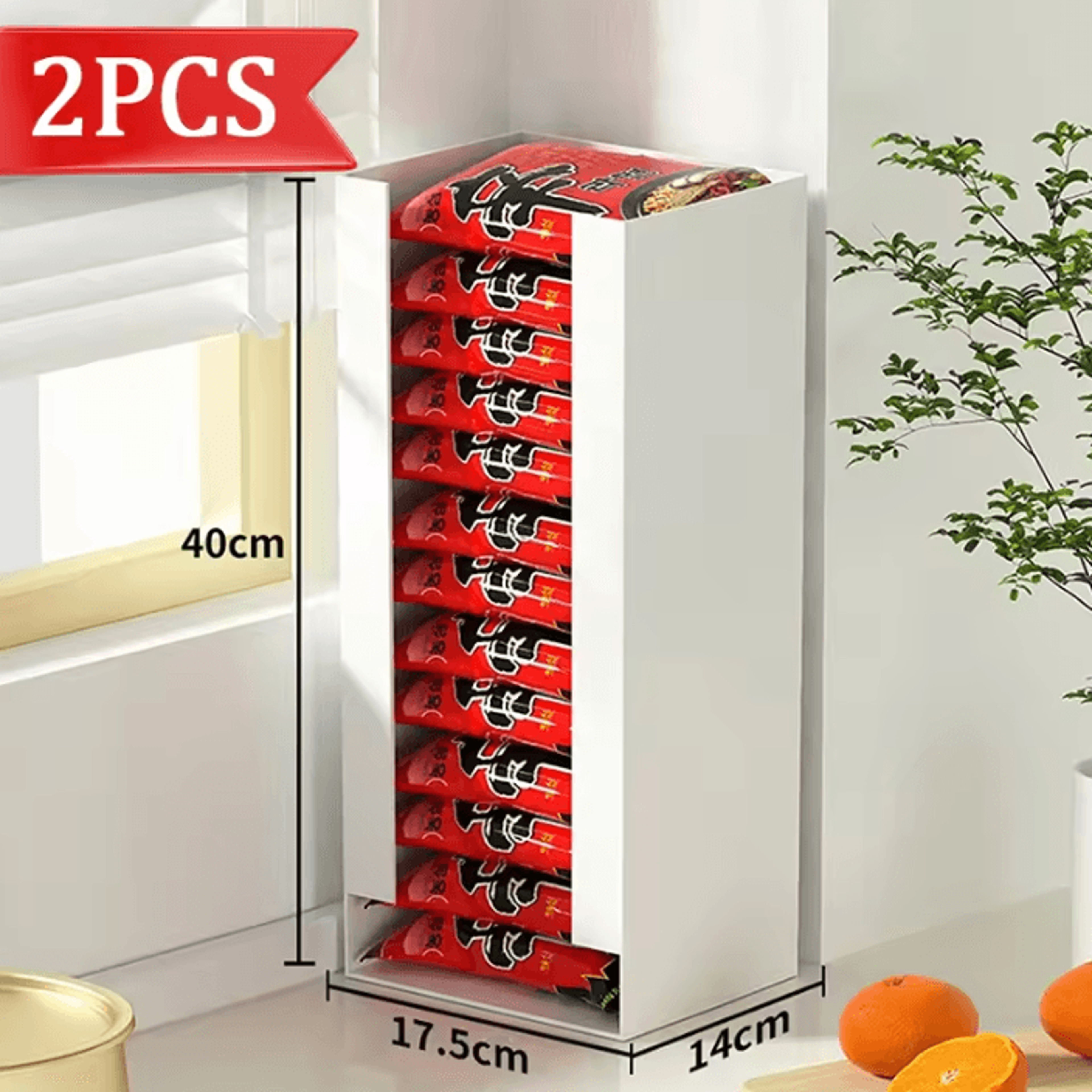 MultiFunctional Ramen Storage Organizer Box For Kitchen  Desktop Storage 4