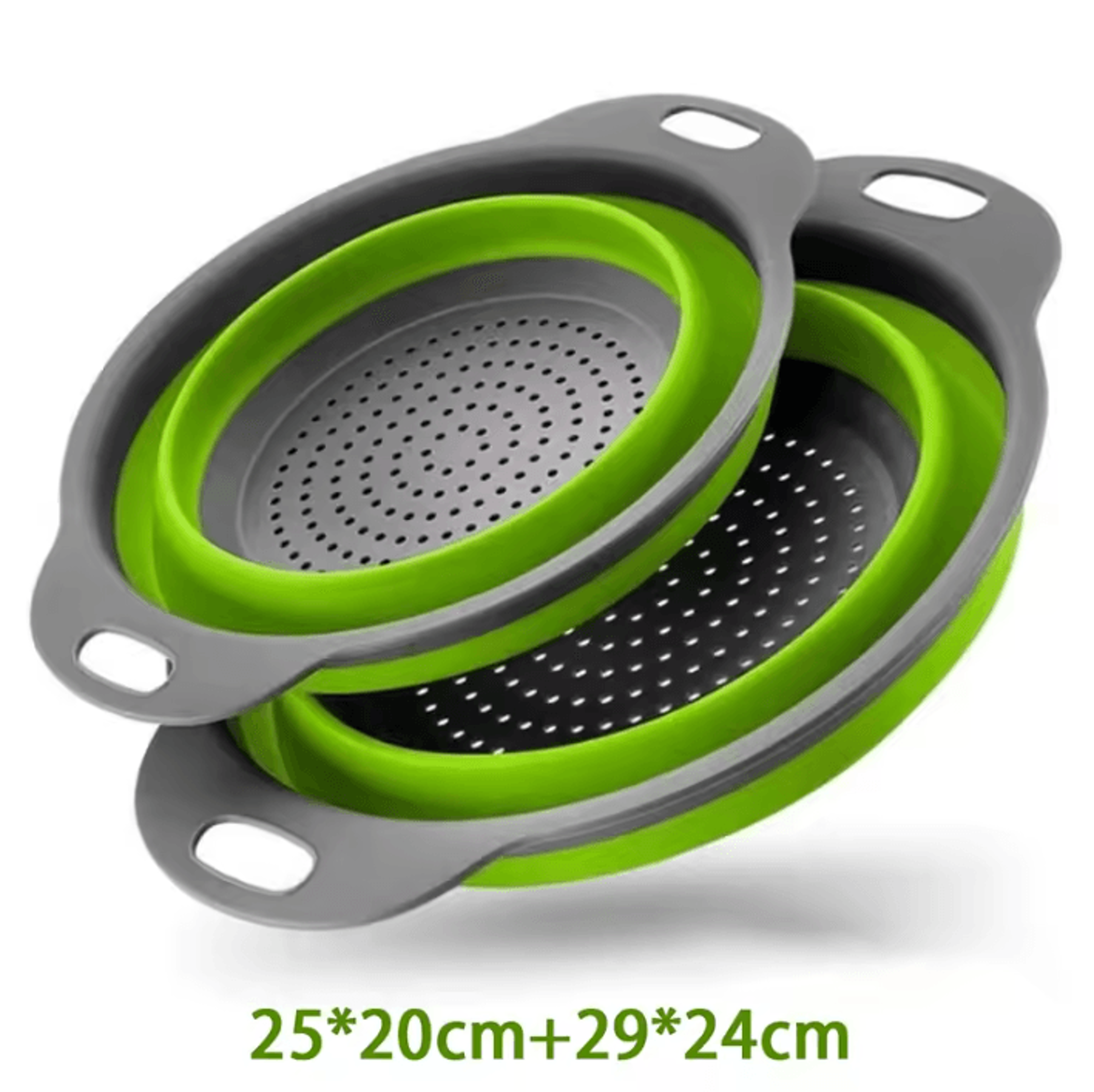 FlexDrain Silicone Folding Colander Basket  Portable Kitchen Strainer 6
