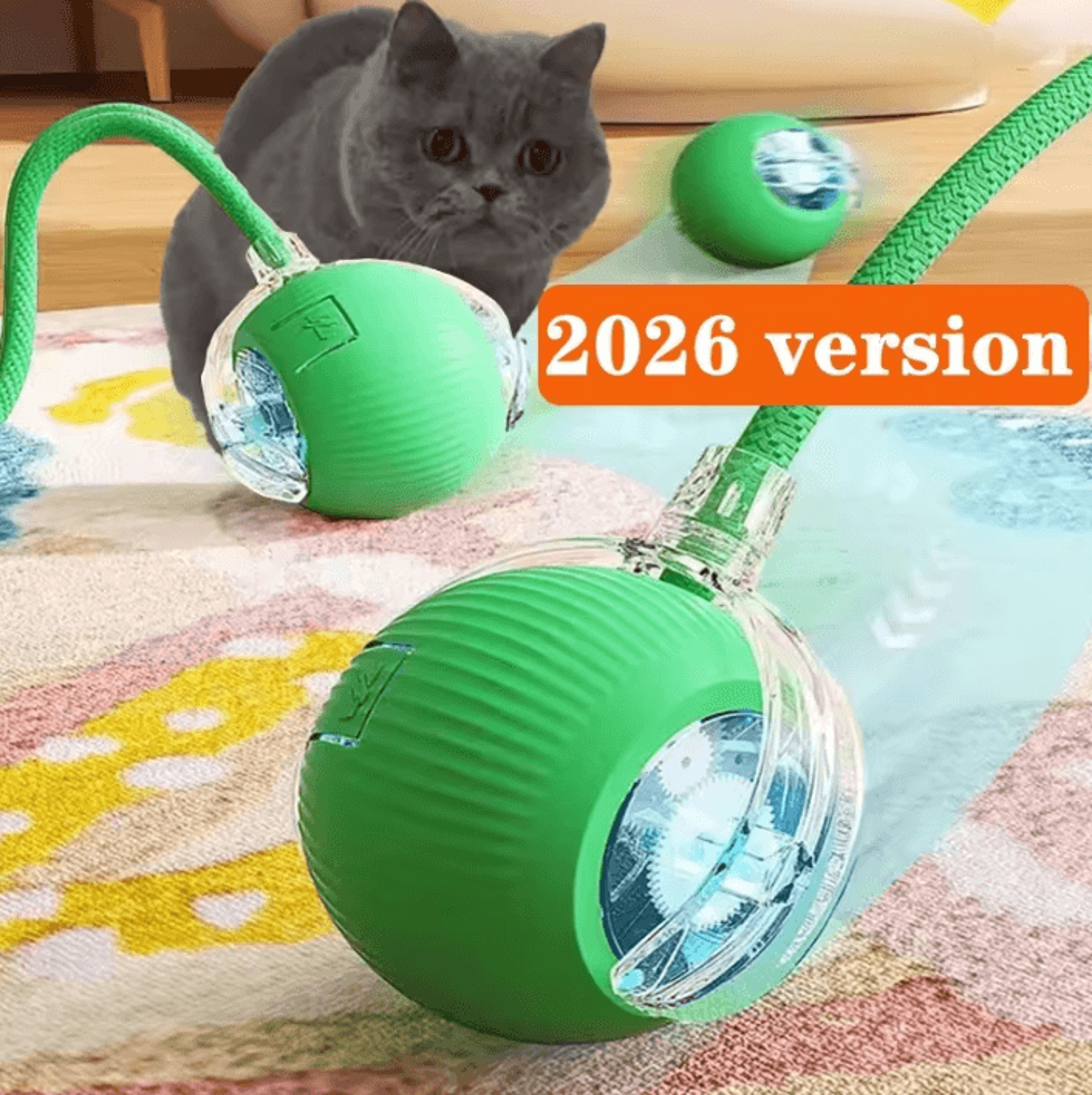 RolliePaws Smart Automatic Rolling Cat Ball Toy 0