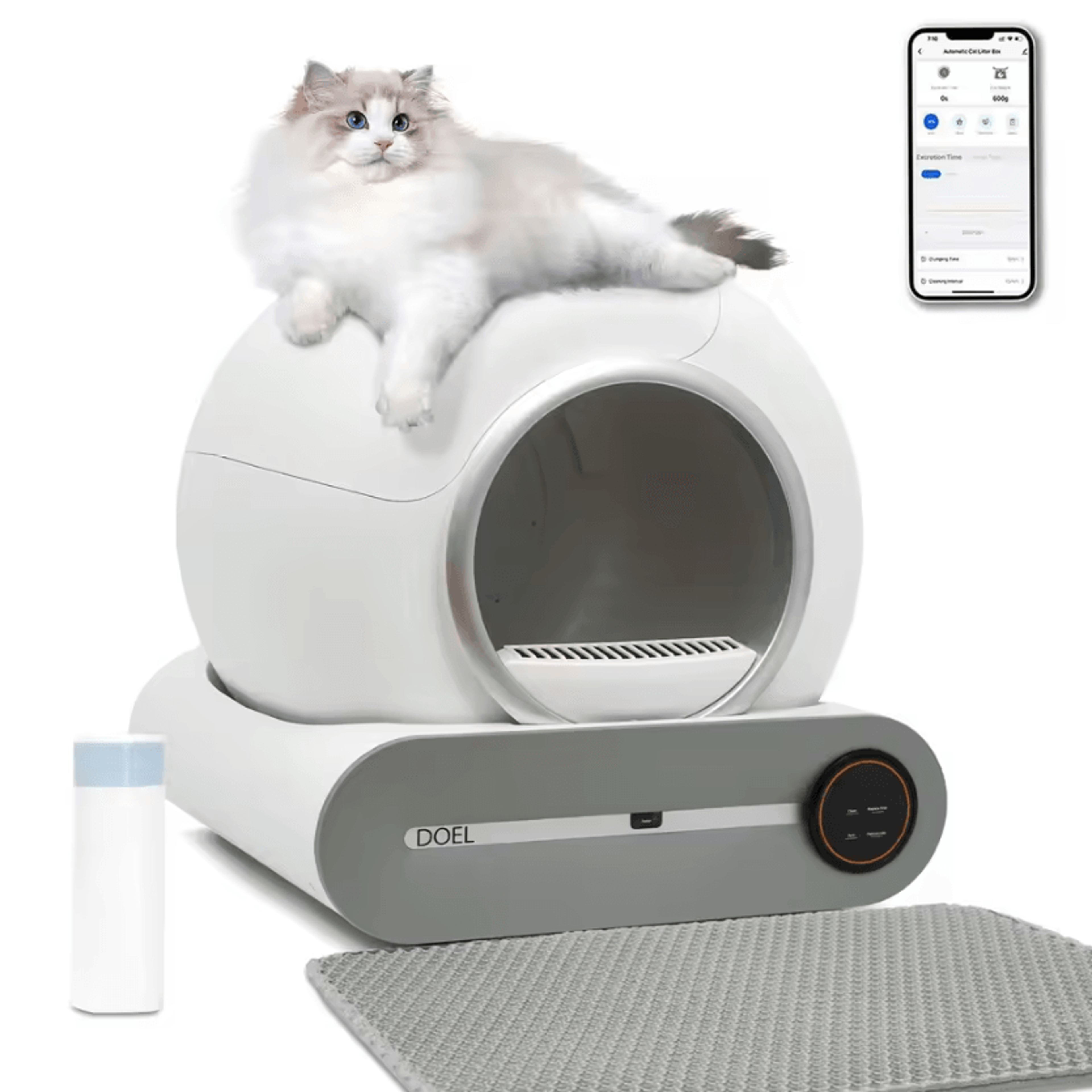 DOEL Smart SelfCleaning Cat Litter Box With App Control 5
