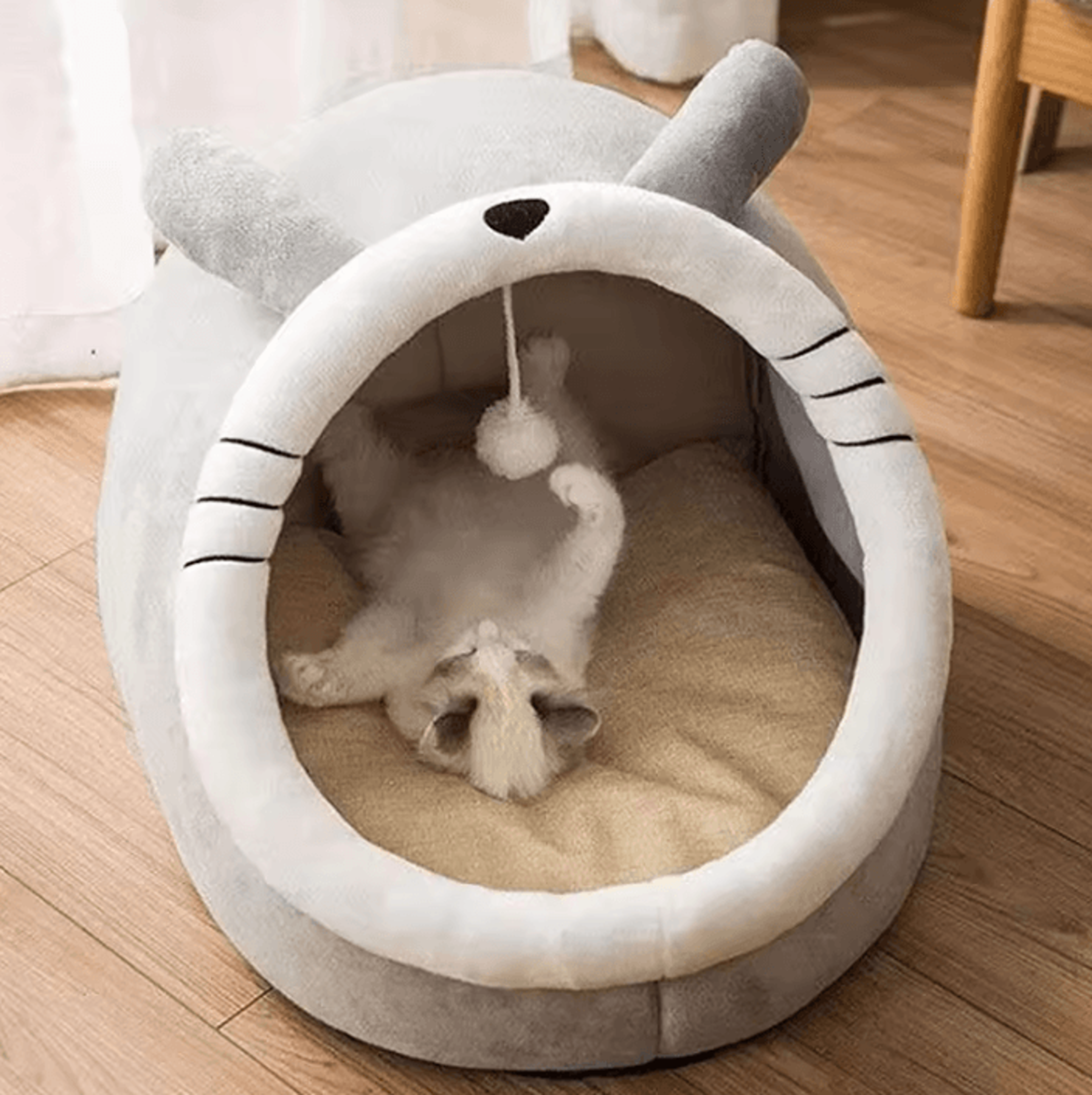 SelfWarming Pet Tent Cave Bed For Cats  Small Dogs 3
