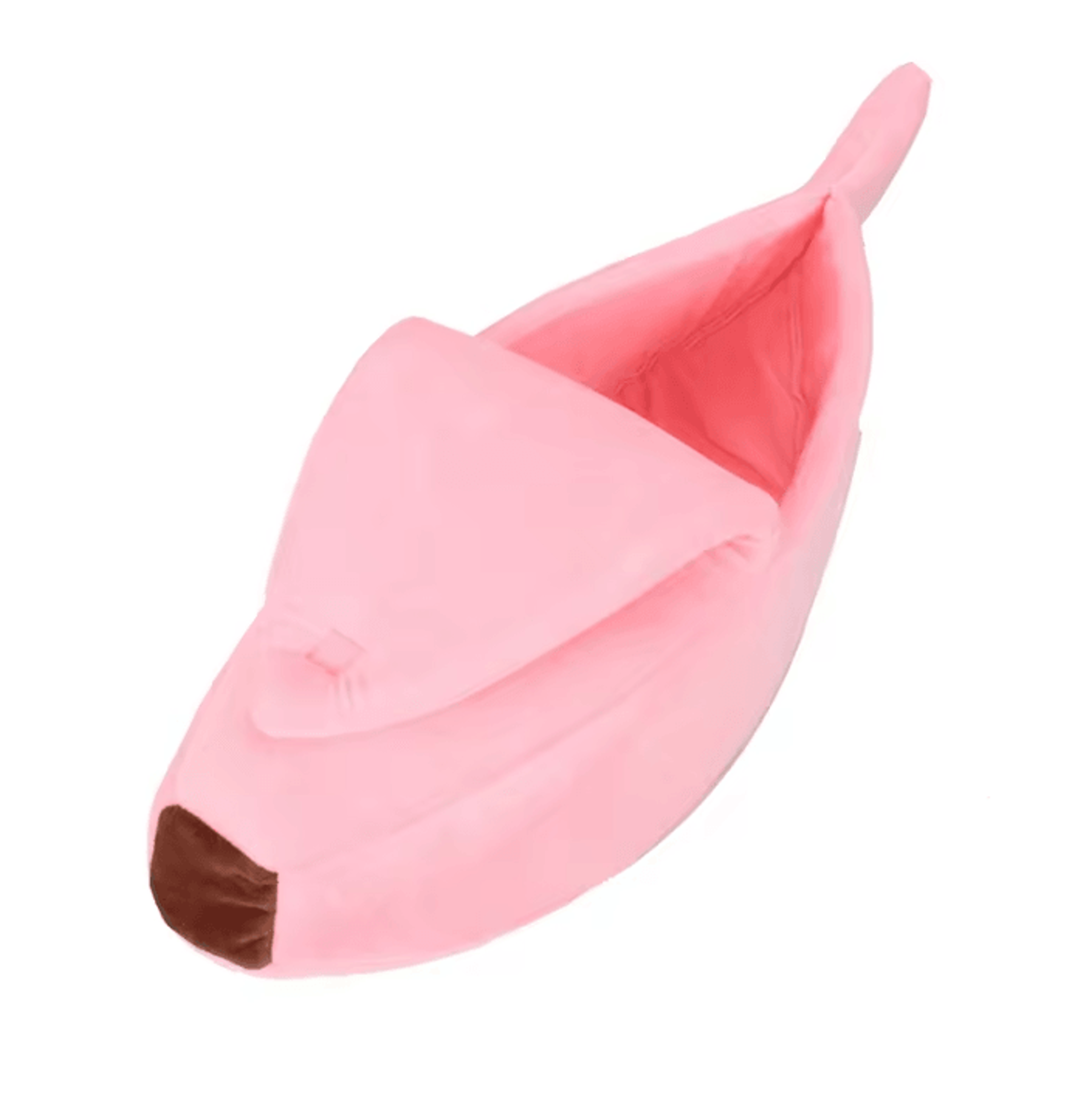 Cute Banana Shape Cat Bed For Cozy Winter Sleep  Indoor Comfort 2