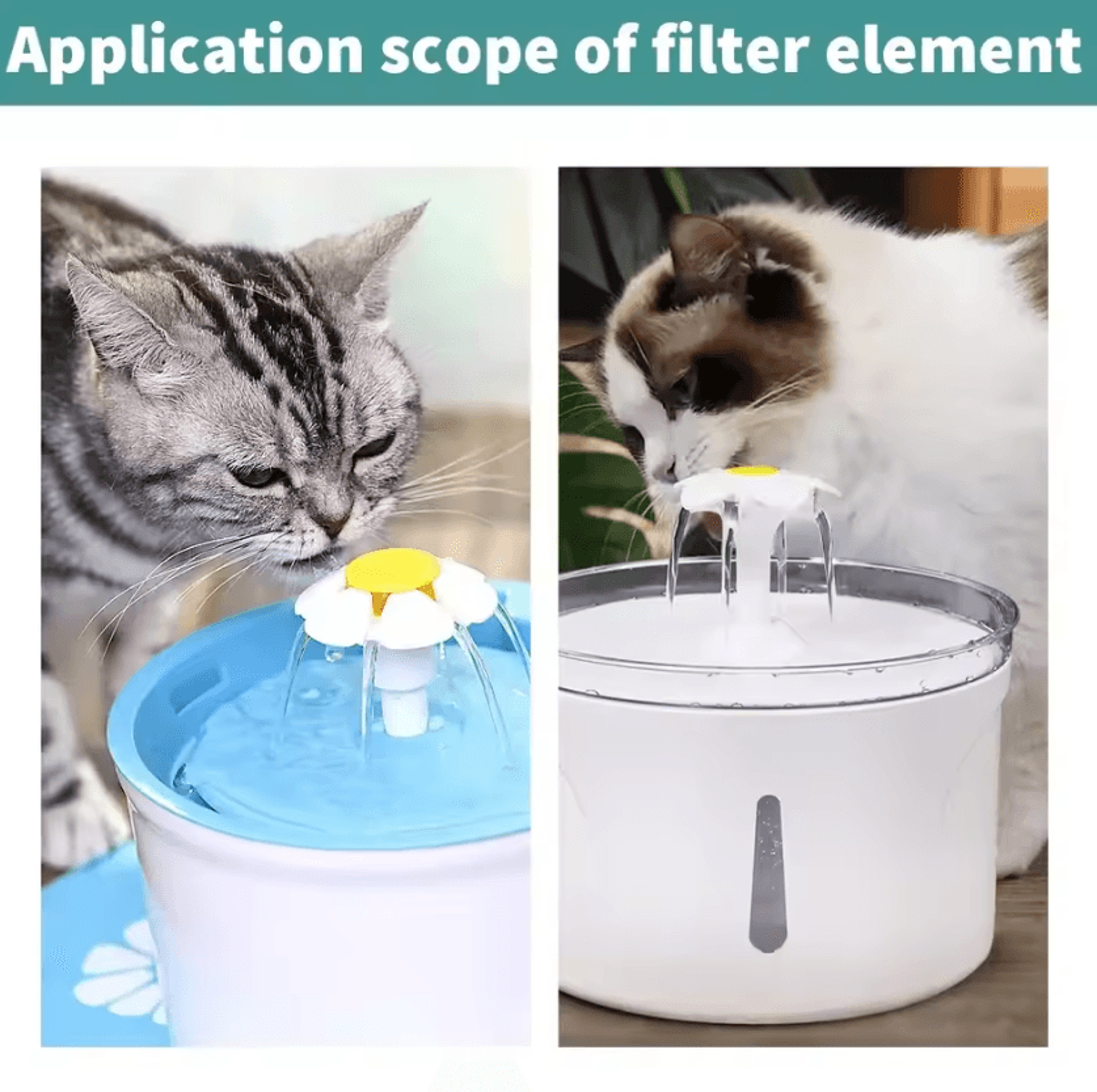 12Pack Activated Carbon Replacement Filters For 16L Cat Water Fountain 3