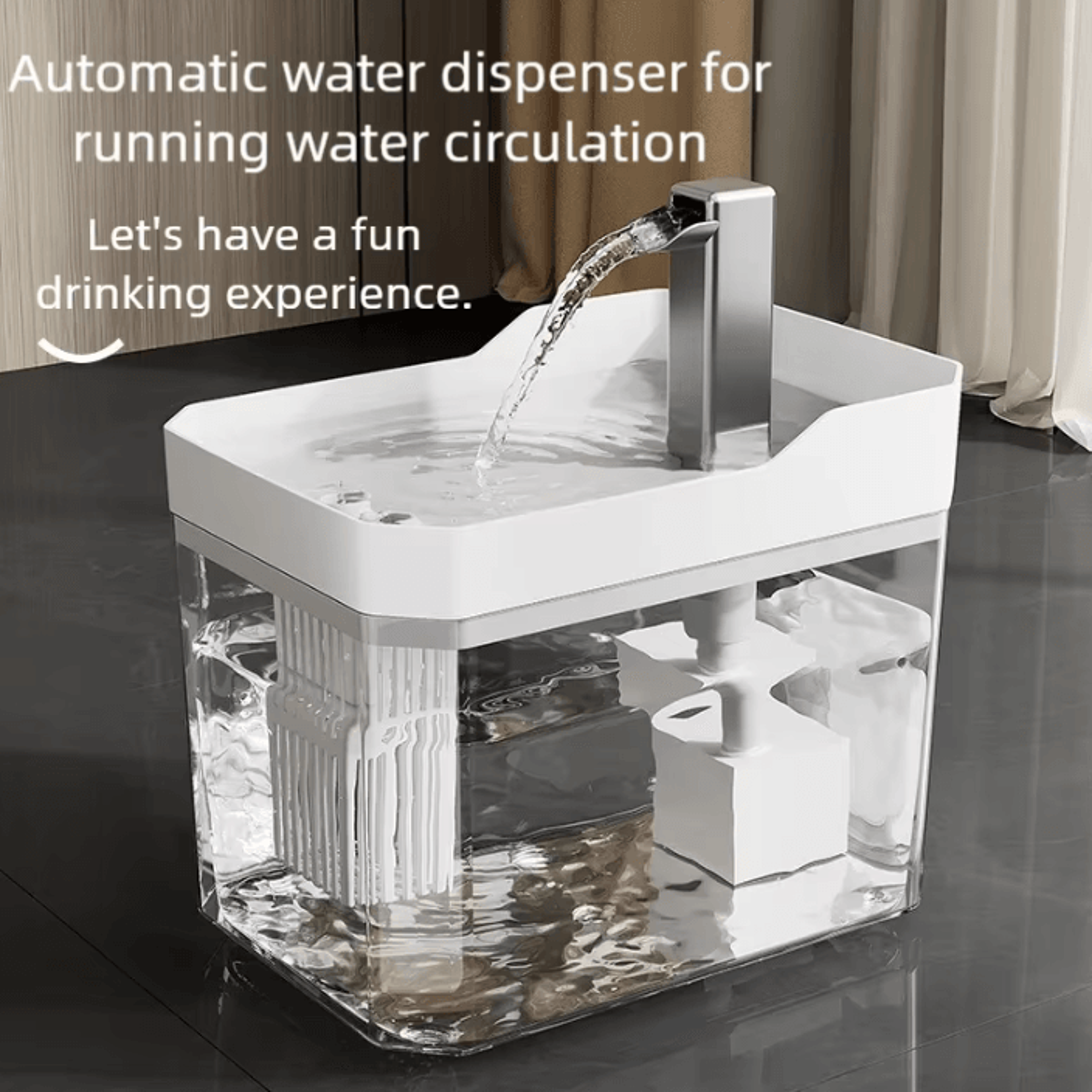 AquaWhisper 15L Automatic Pet Water Fountain 0
